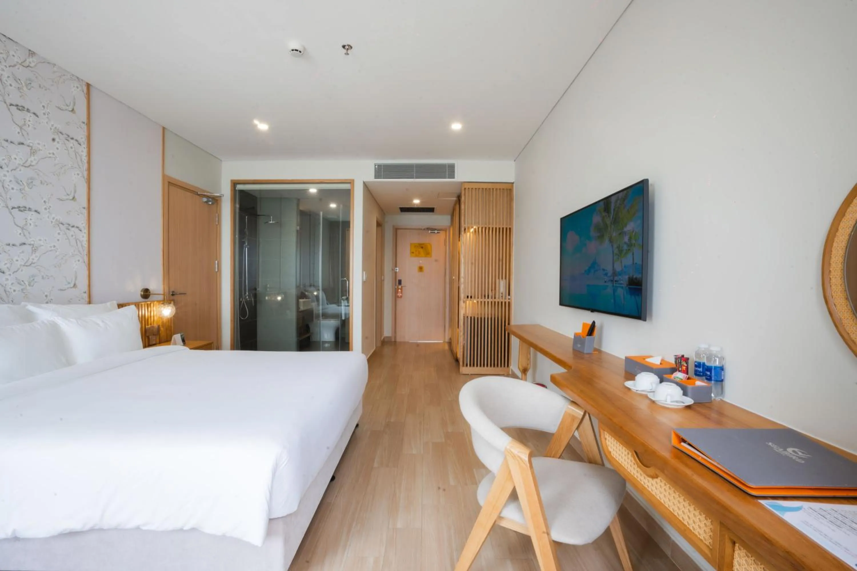 Bed in Seabird Hotel Thien Cam