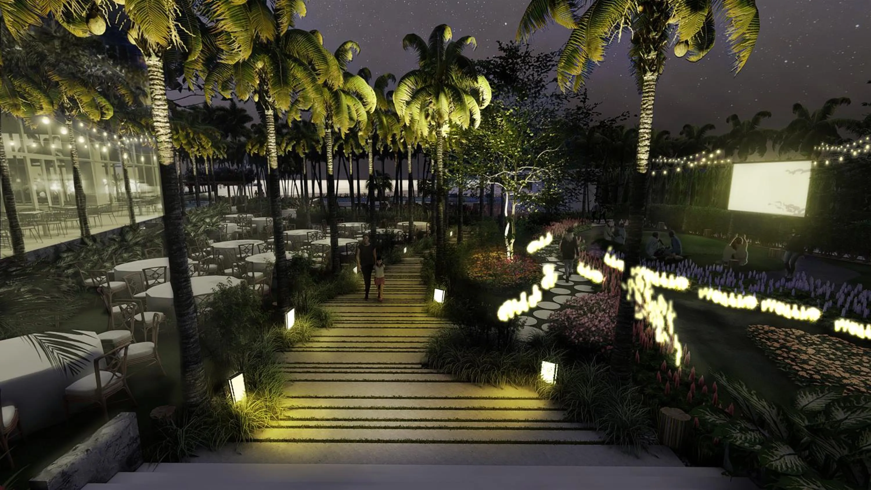 Garden in Seabird Hotel Thien Cam