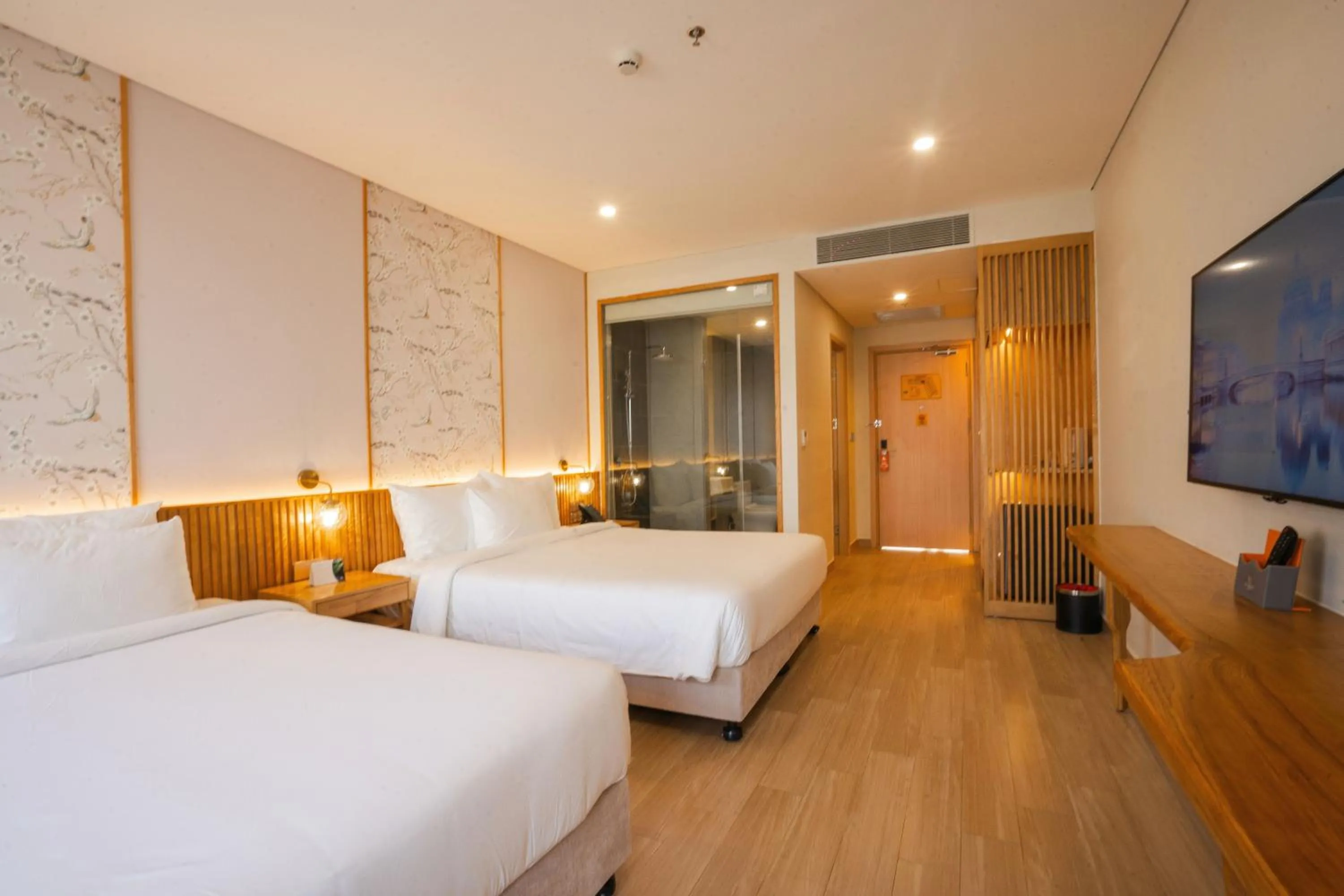 Bed in Seabird Hotel Thien Cam