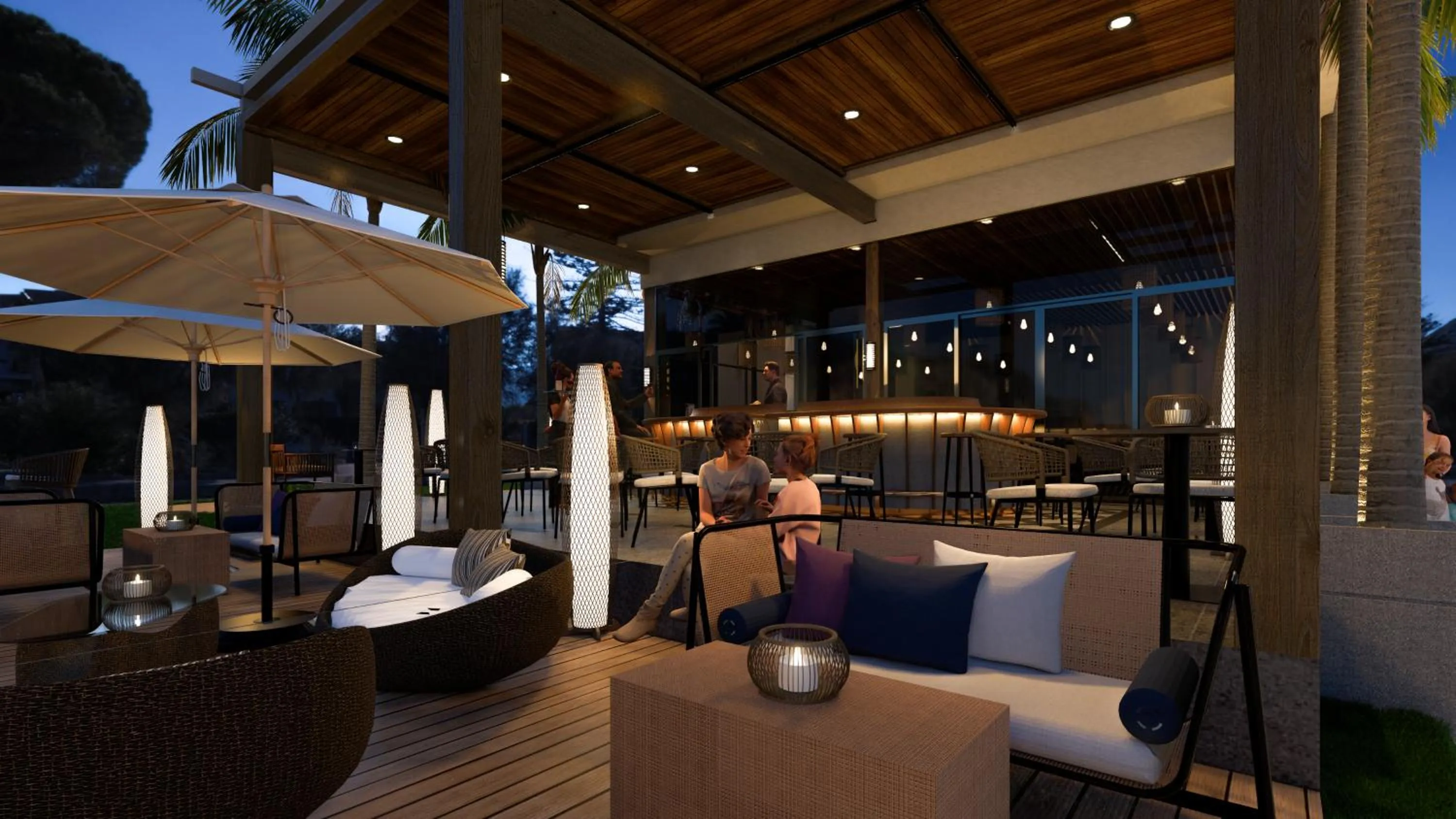 Lounge or bar in Seabird Hotel Thien Cam