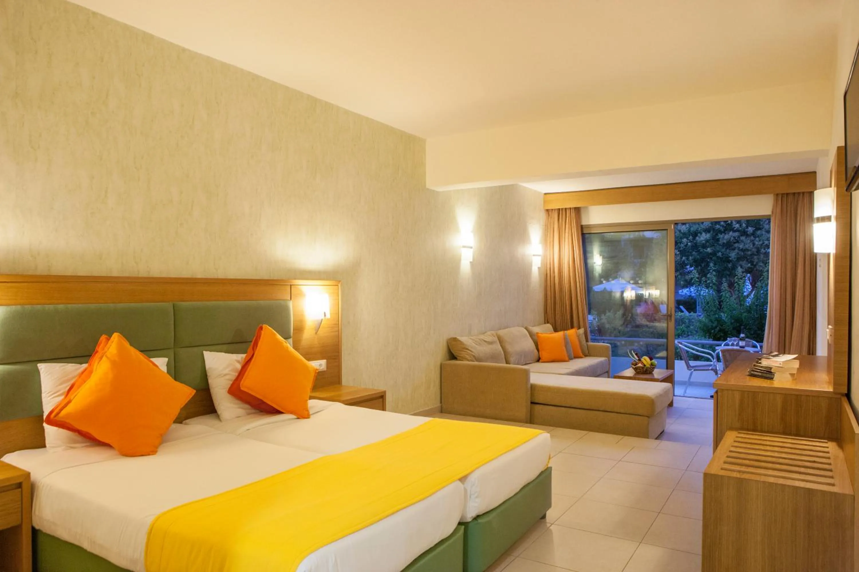 Family Room with Garden View in IALYSSOS BAY HOTEL