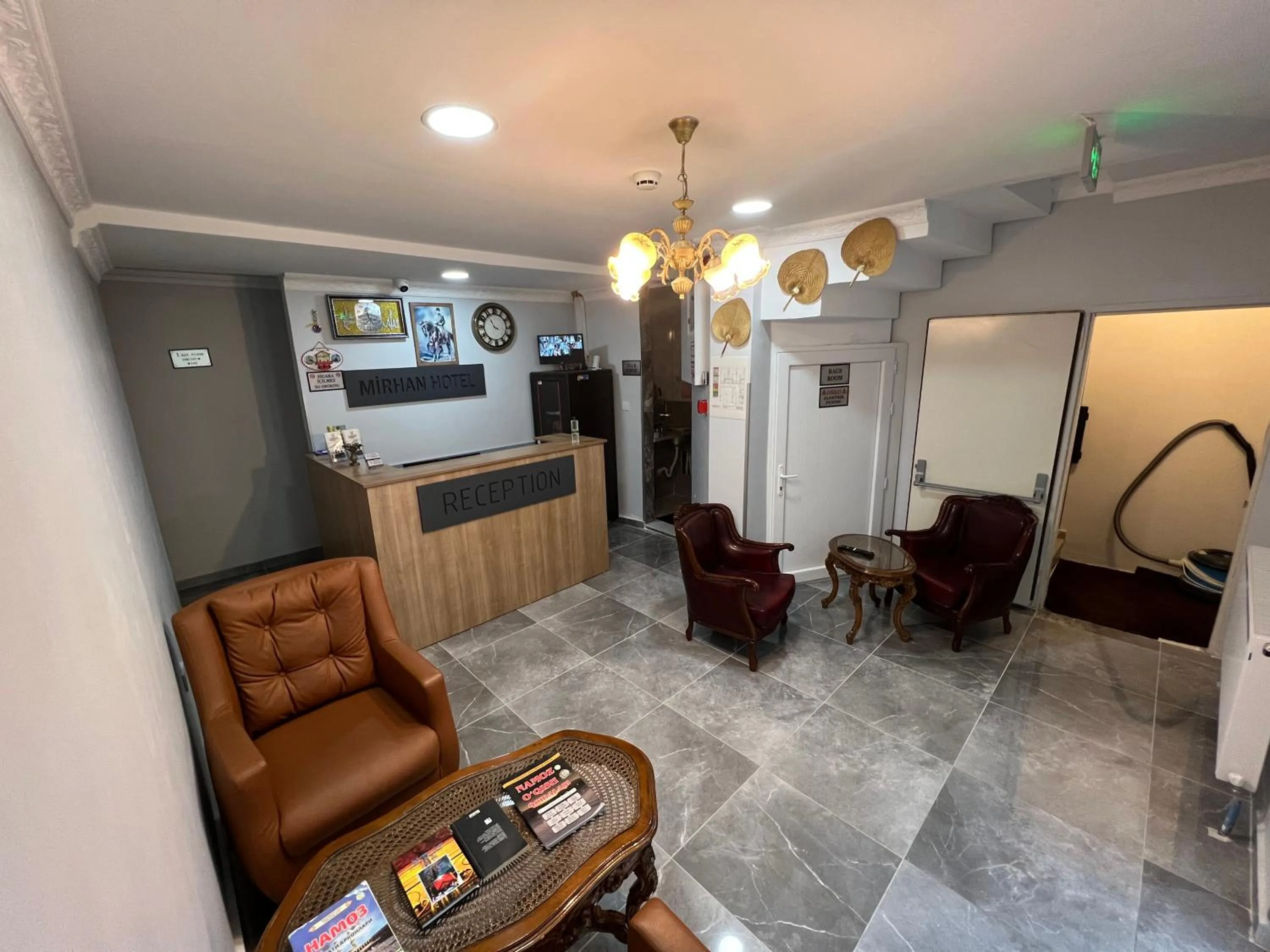 Kitchen or kitchenette in MİRHAN HOTEL