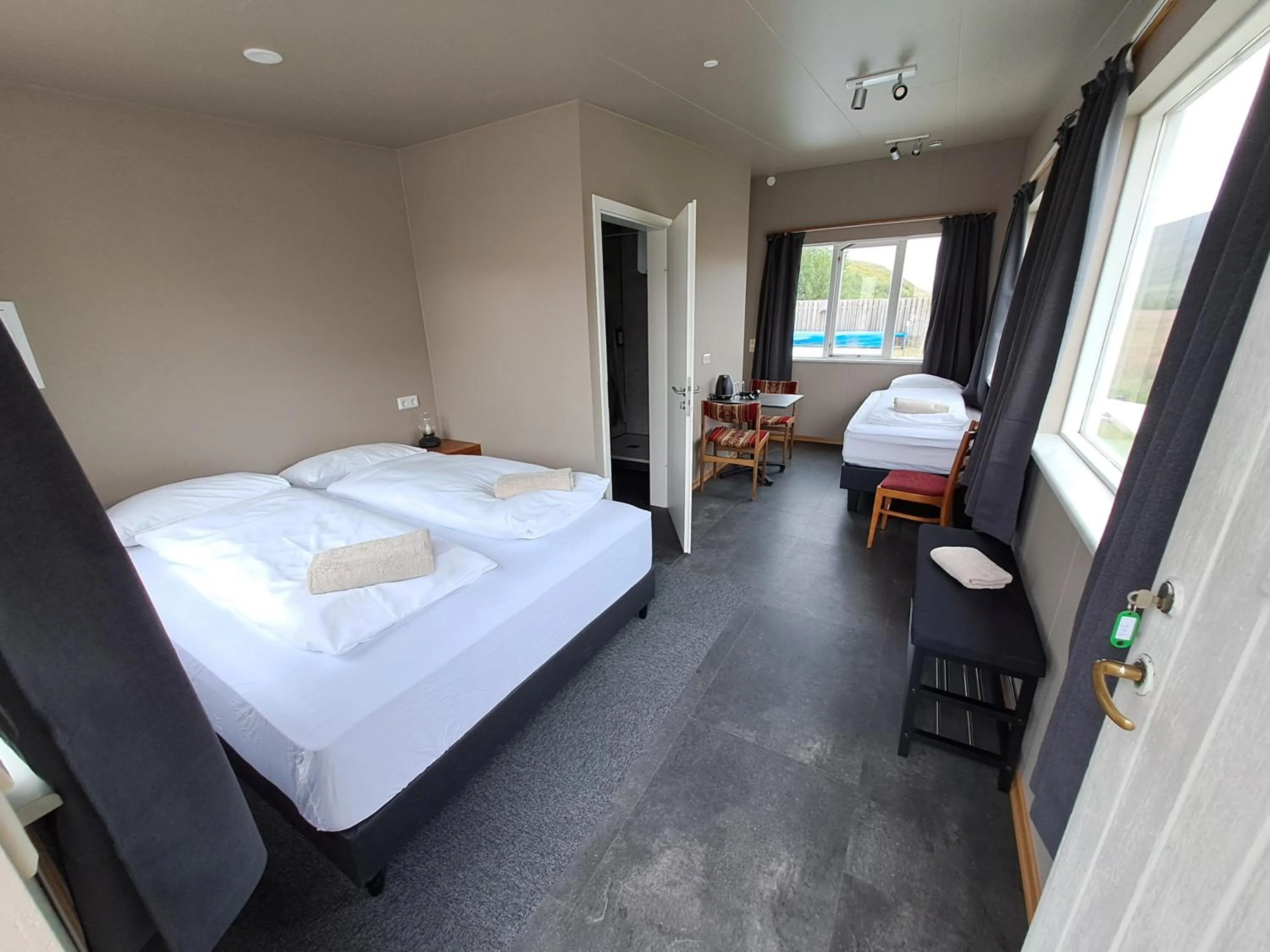 View (from property/room), Bed in Hotel Studlagil