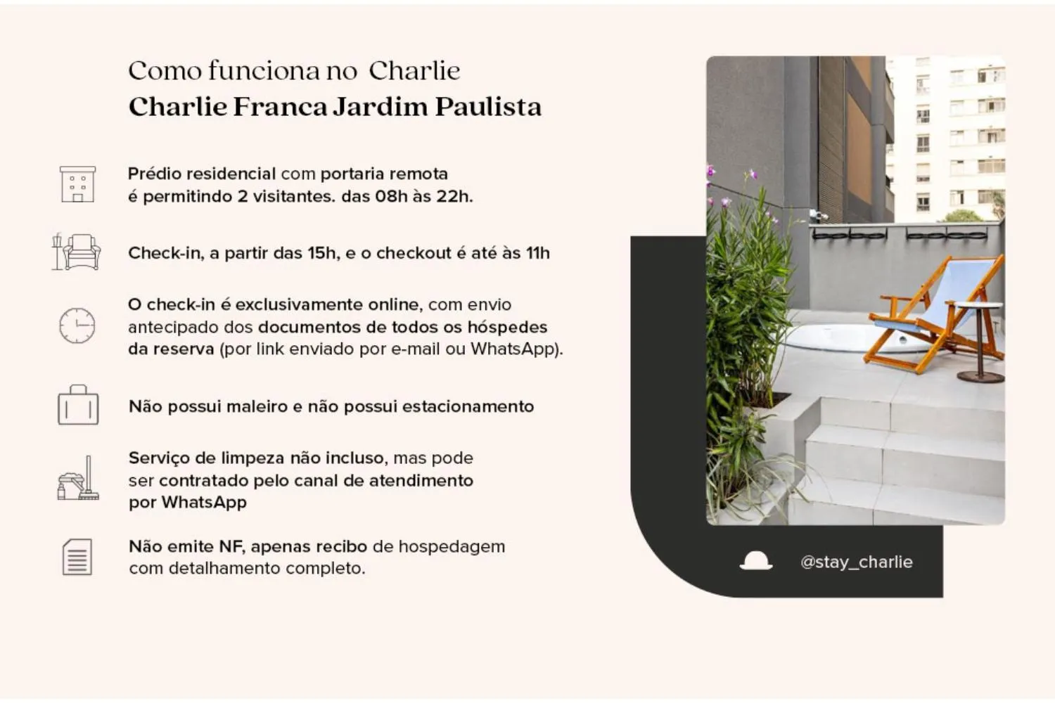 Text overlay in Charlie Franca Jardim Paulista