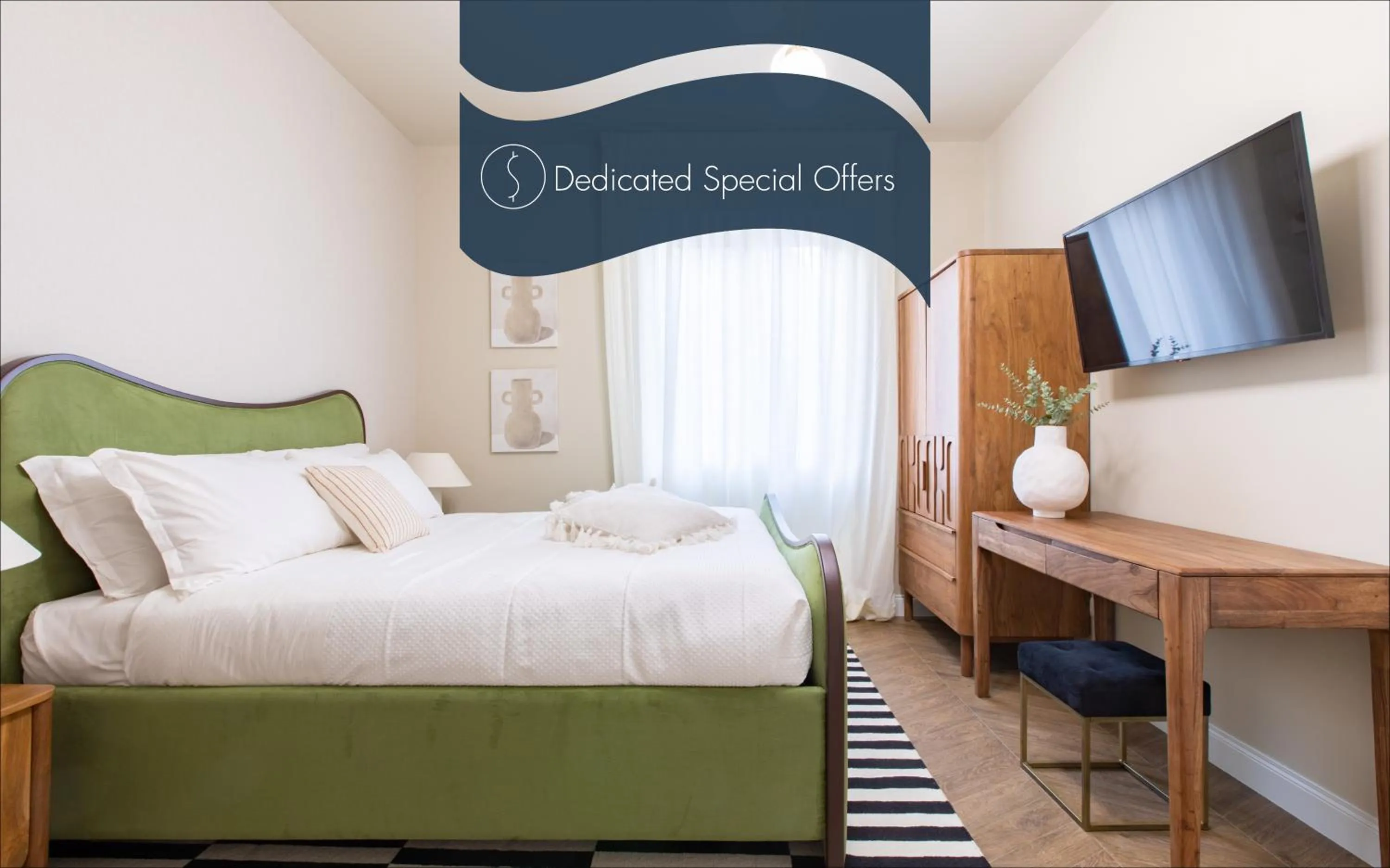 Text overlay, Bed in Daplace - Corso Sempione Suites