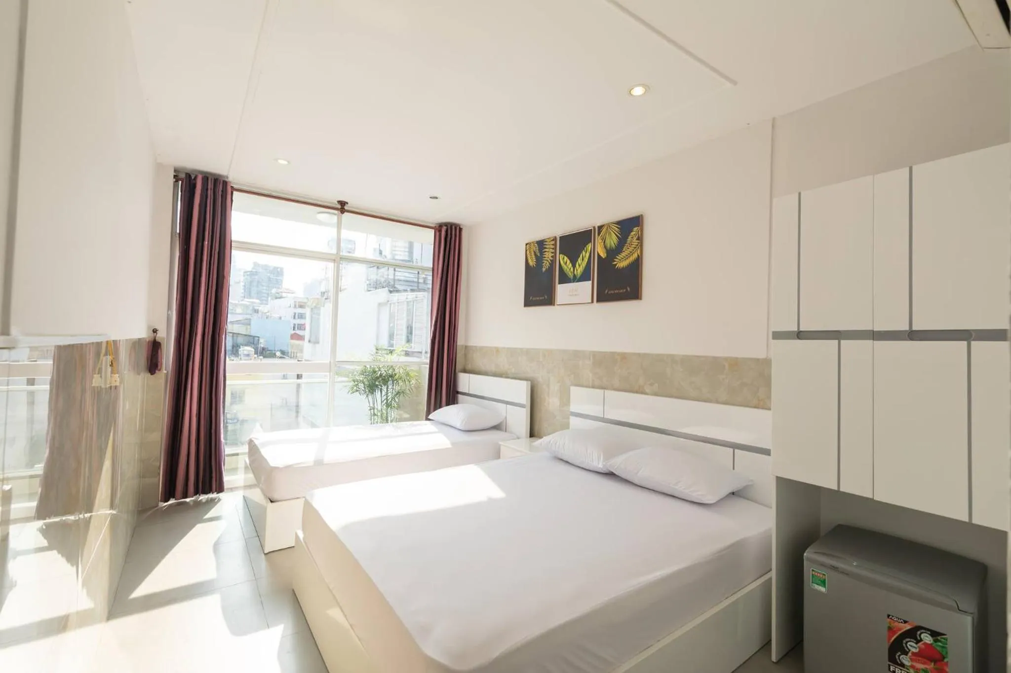 Bed in Saigon Cozy Hotel