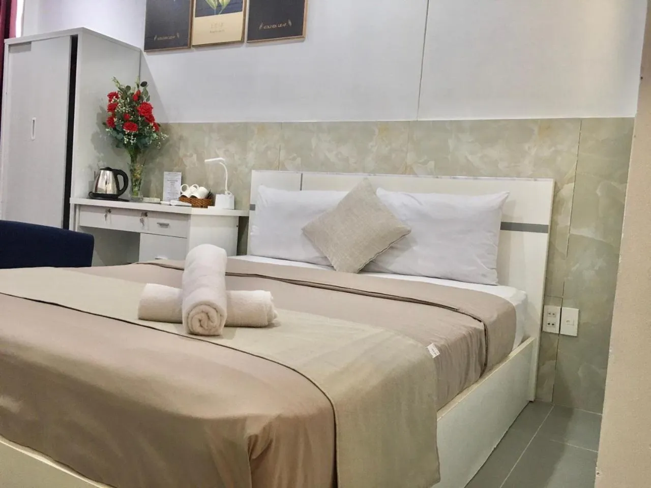 Bed in Saigon Cozy Hotel