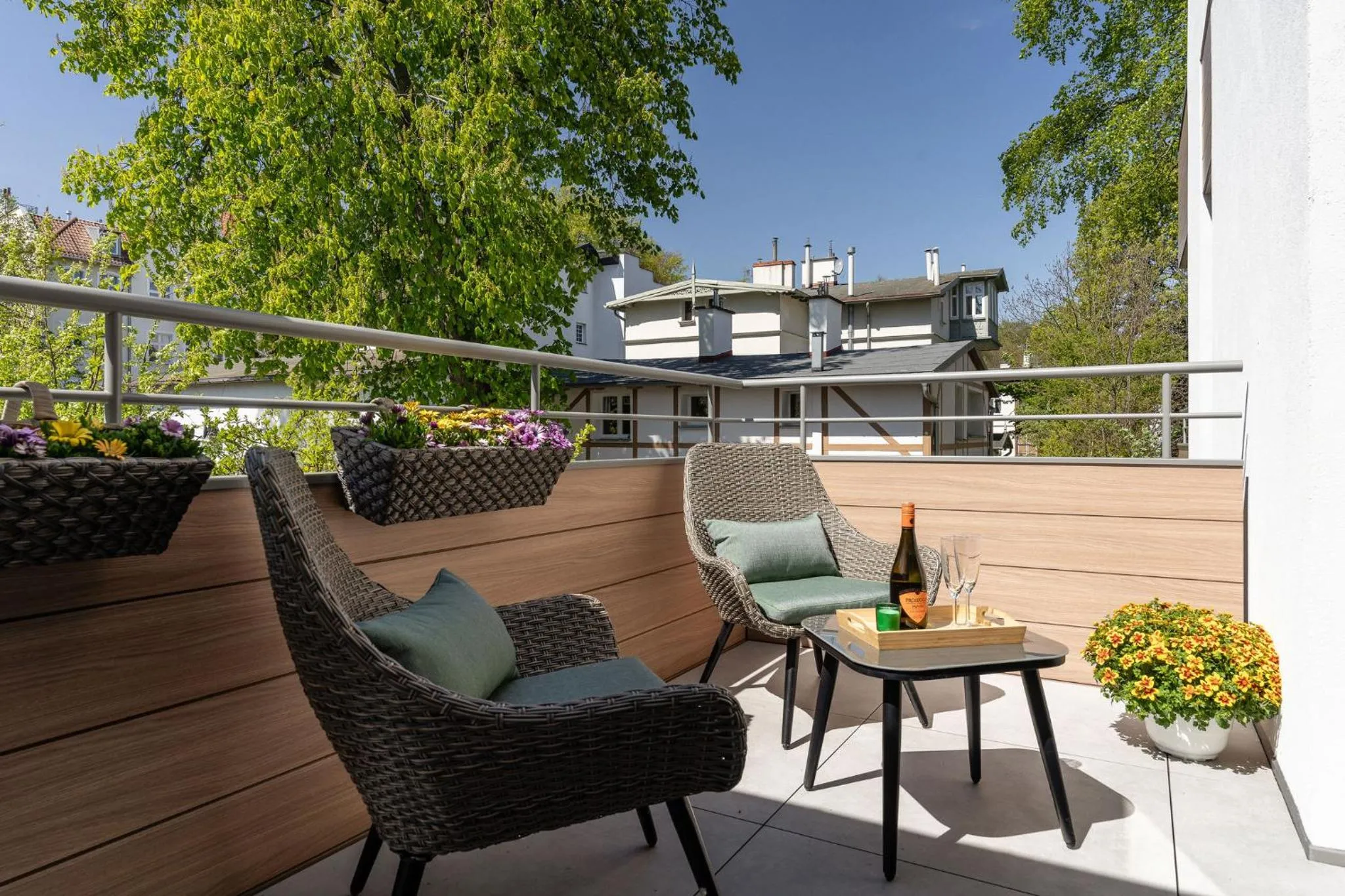 Balcony/Terrace in Baltic Wave Boutique Apartments with sauna and gym