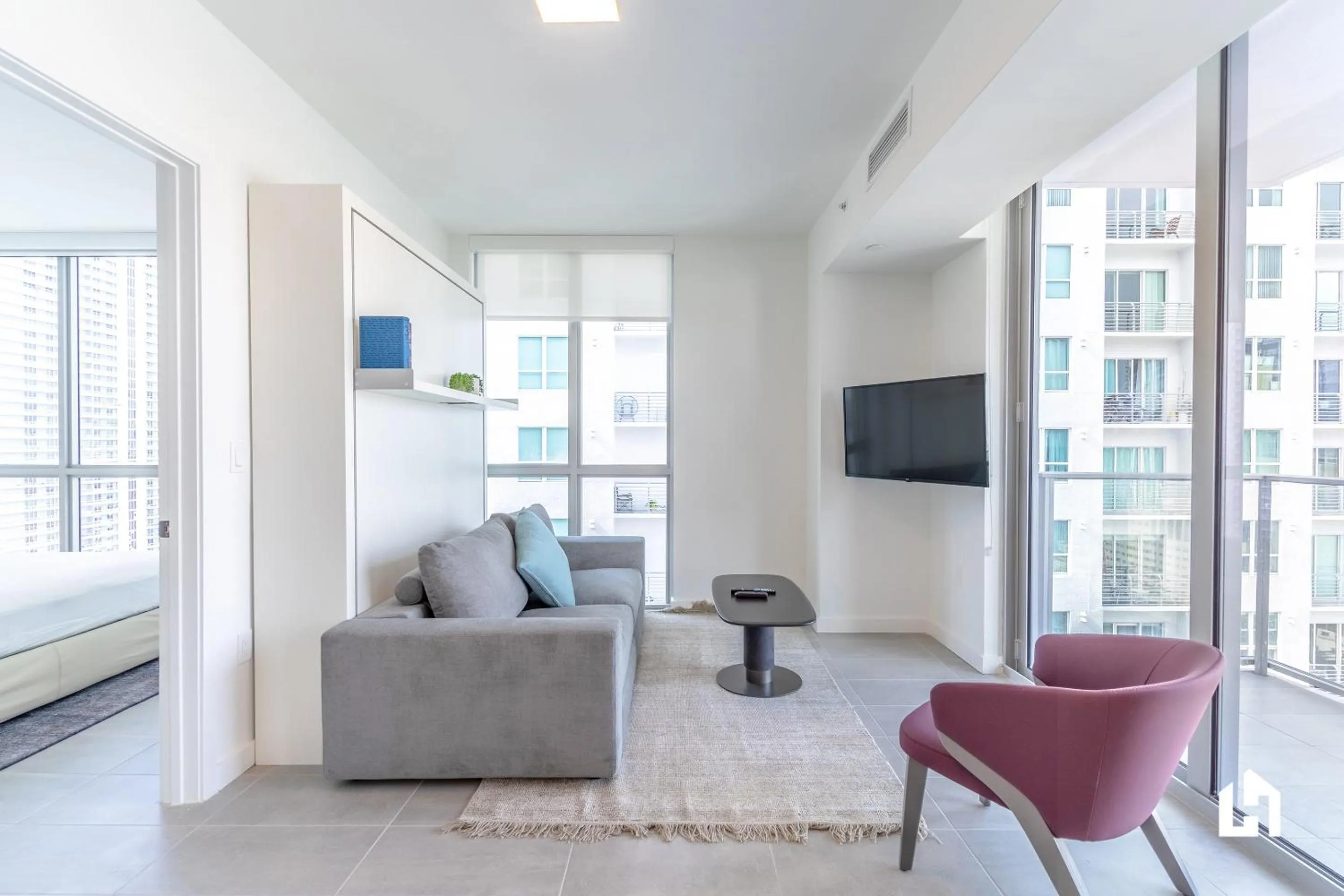 TV and multimedia in Downtown Miami Condos by Lua Host
