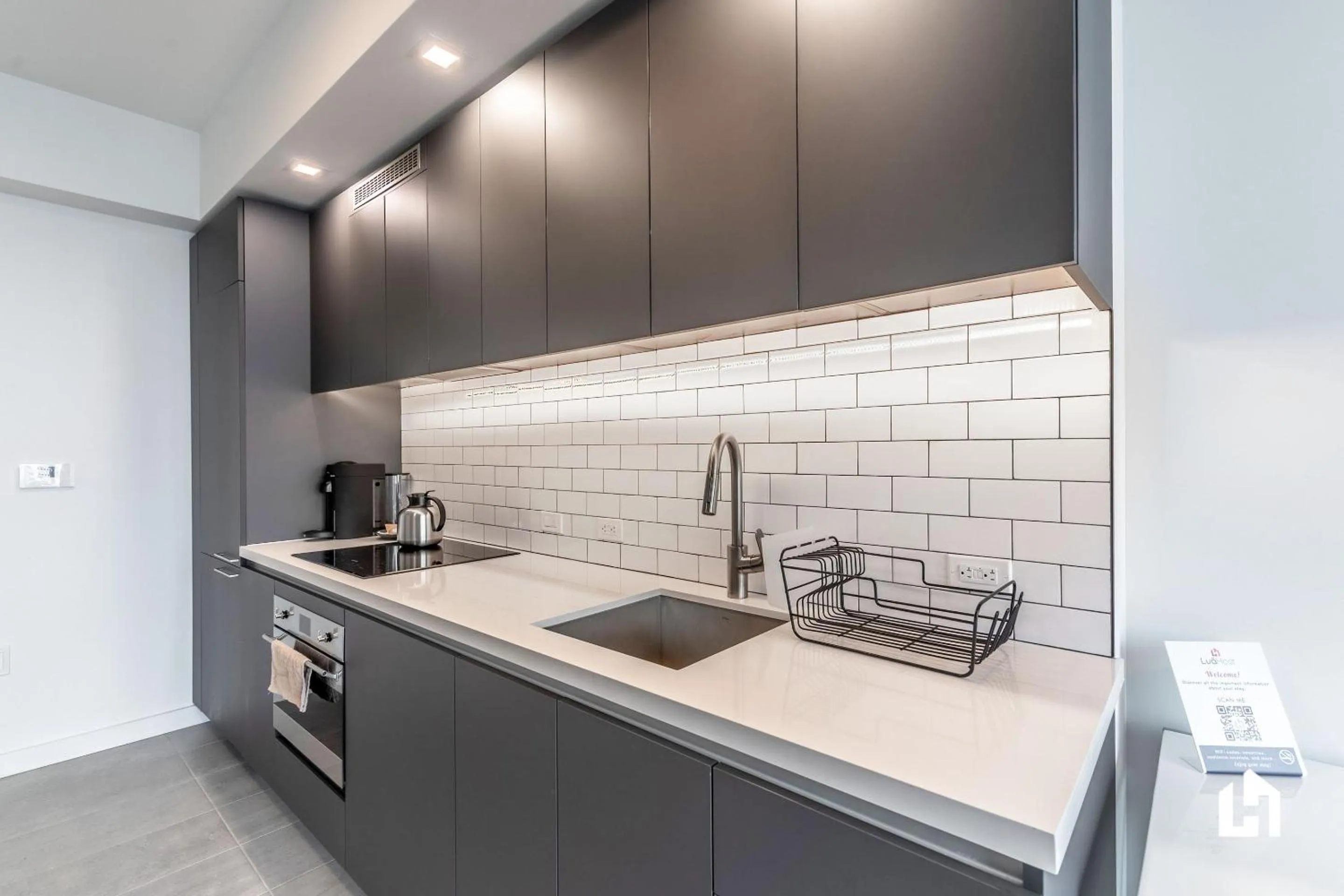 Kitchen or kitchenette in Downtown Miami Condos by Lua Host