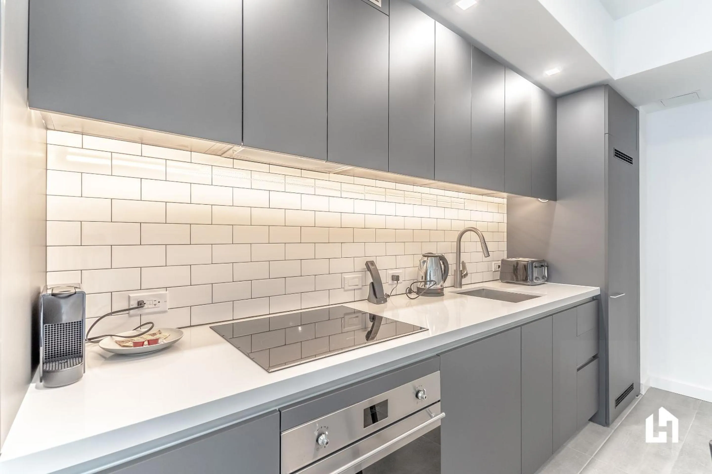Kitchen or kitchenette in Downtown Miami Condos by Lua Host