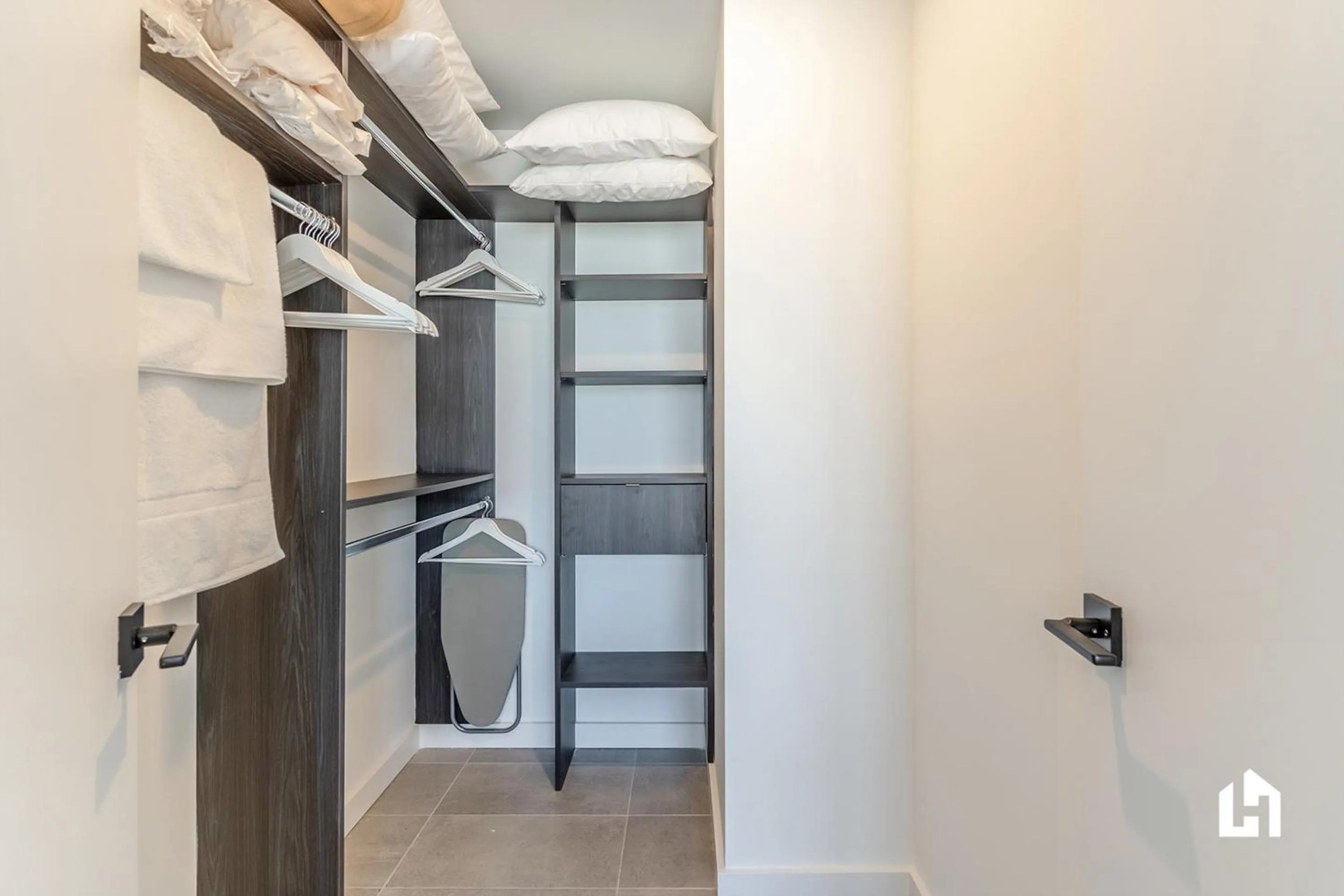 wardrobe, Bed in Downtown Miami Condos by Lua Host
