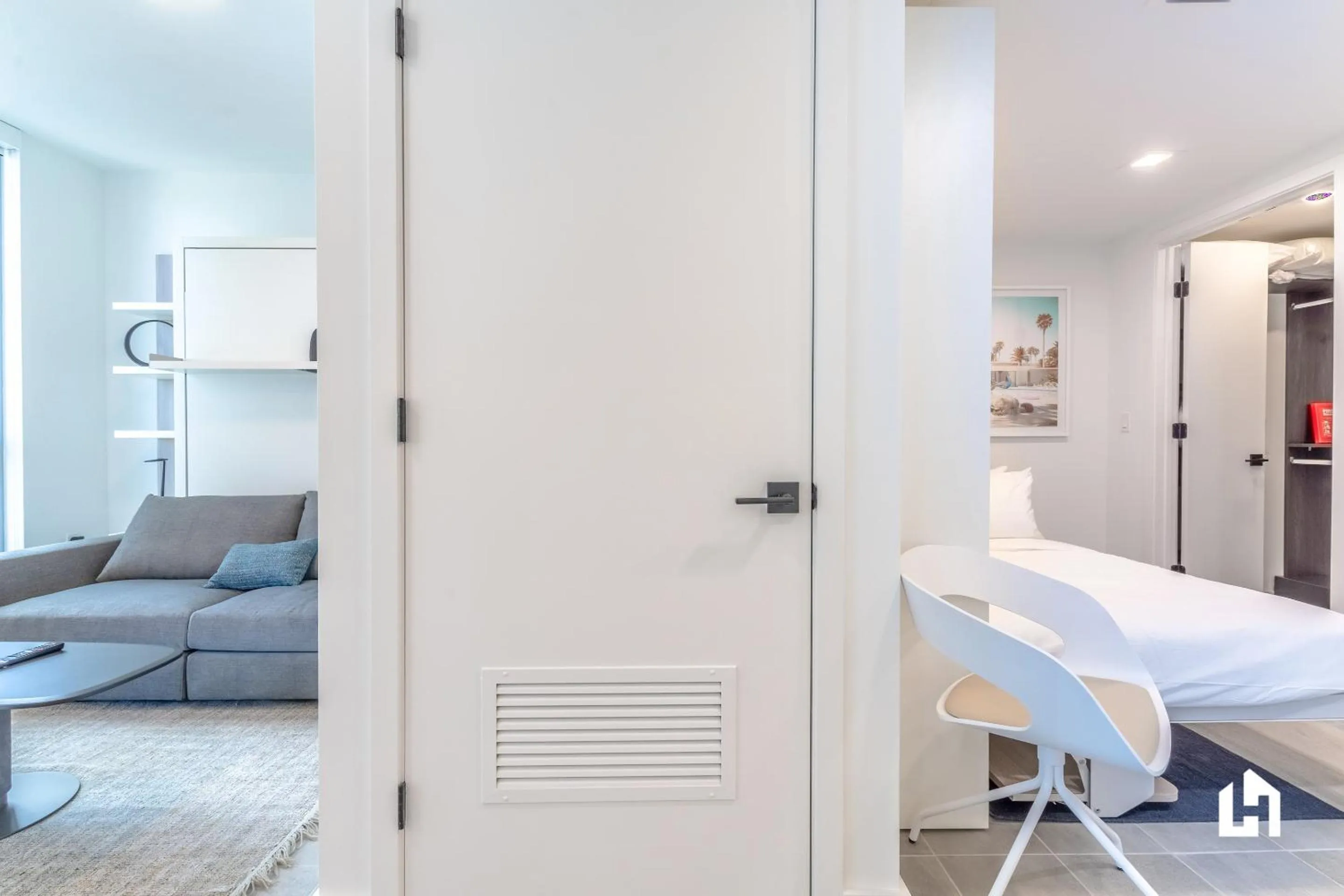 Living room in Downtown Miami Condos by Lua Host