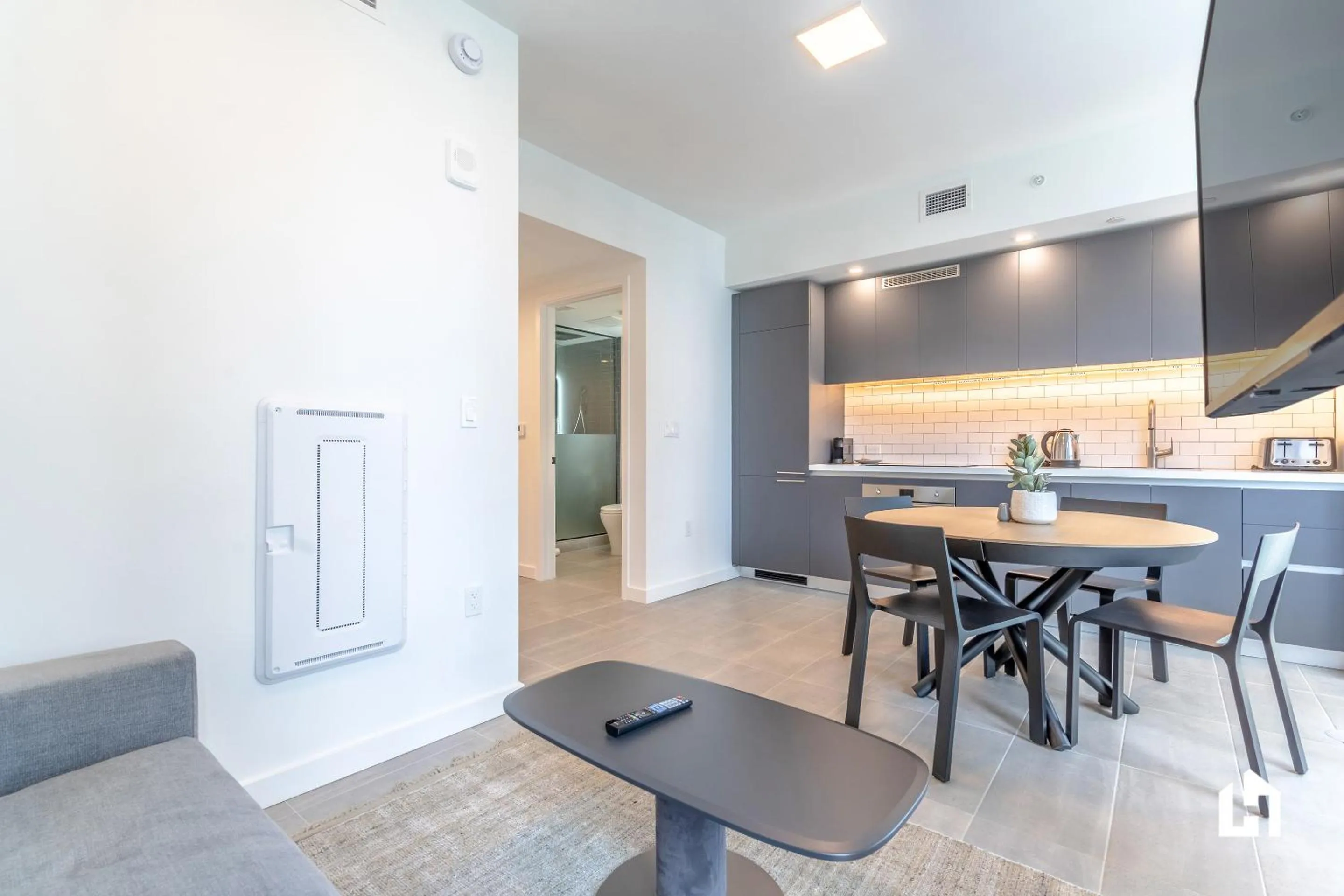 Kitchen or kitchenette in Downtown Miami Condos by Lua Host