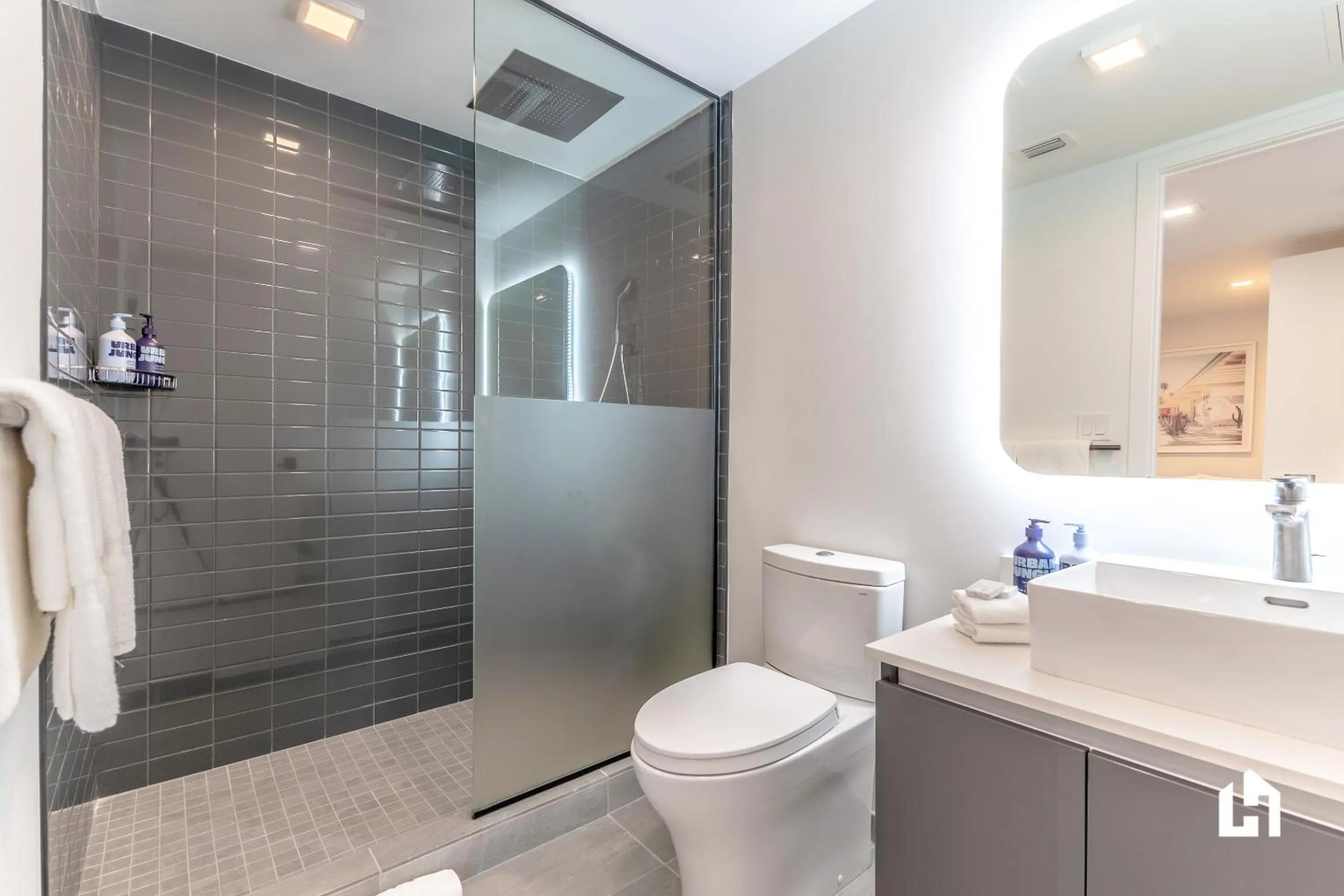 Shower in Downtown Miami Condos by Lua Host