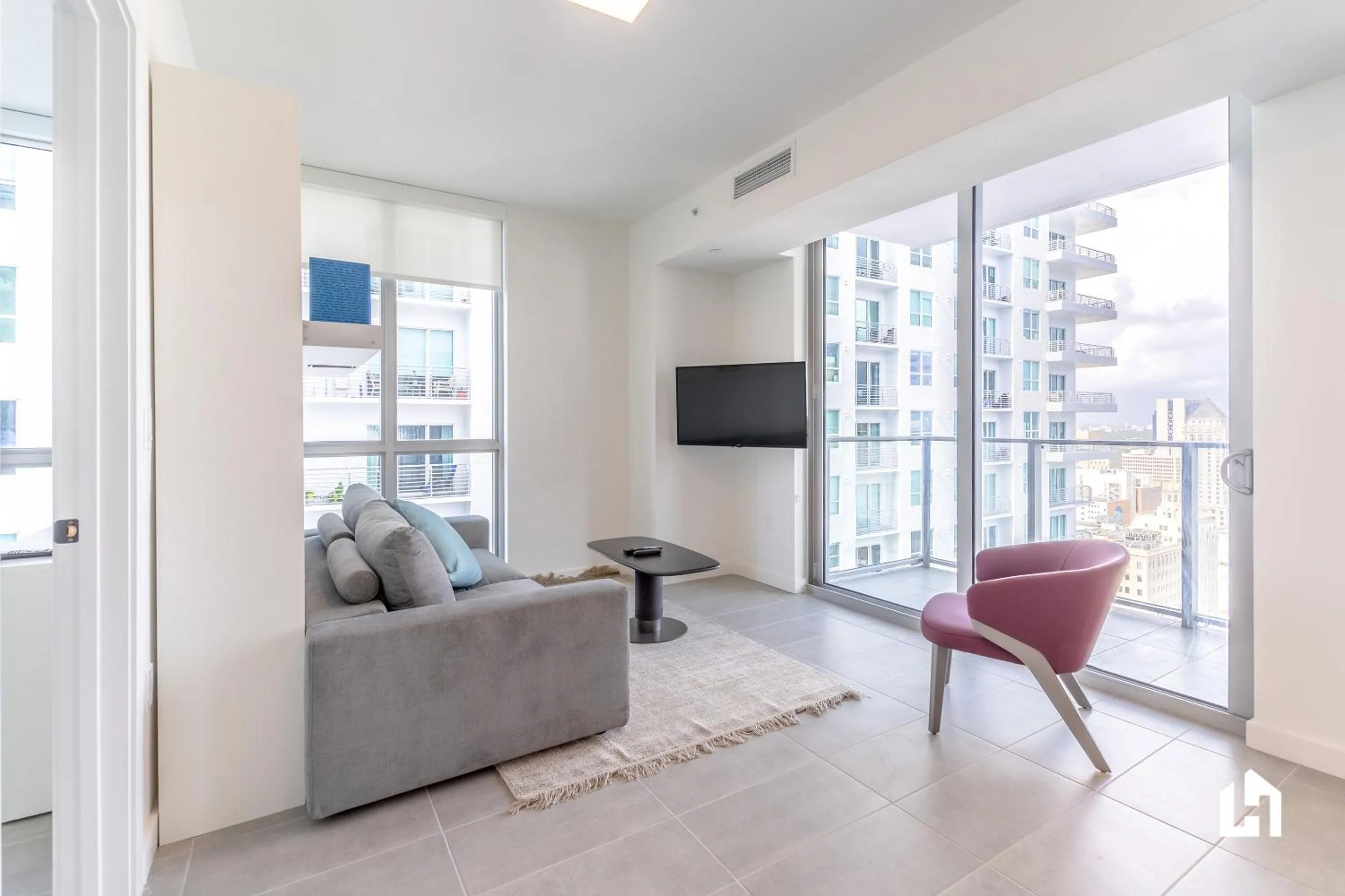 TV and multimedia in Downtown Miami Condos by Lua Host