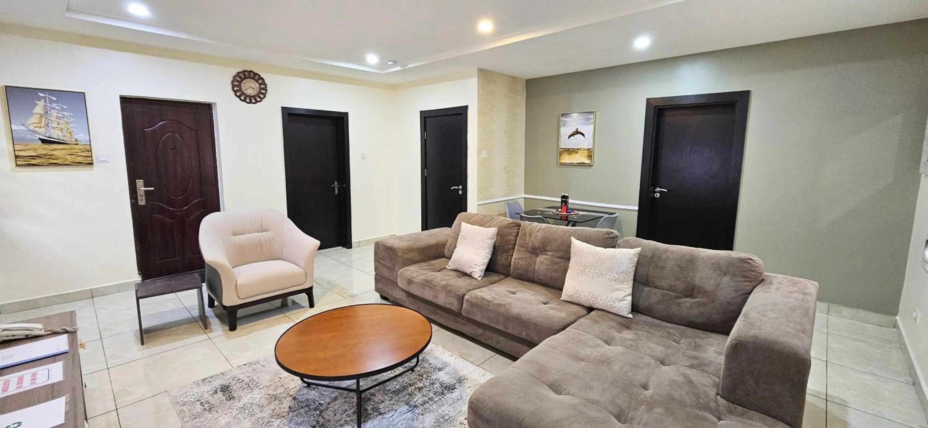 Living room in The Leneade - City Centre at Wuse 2