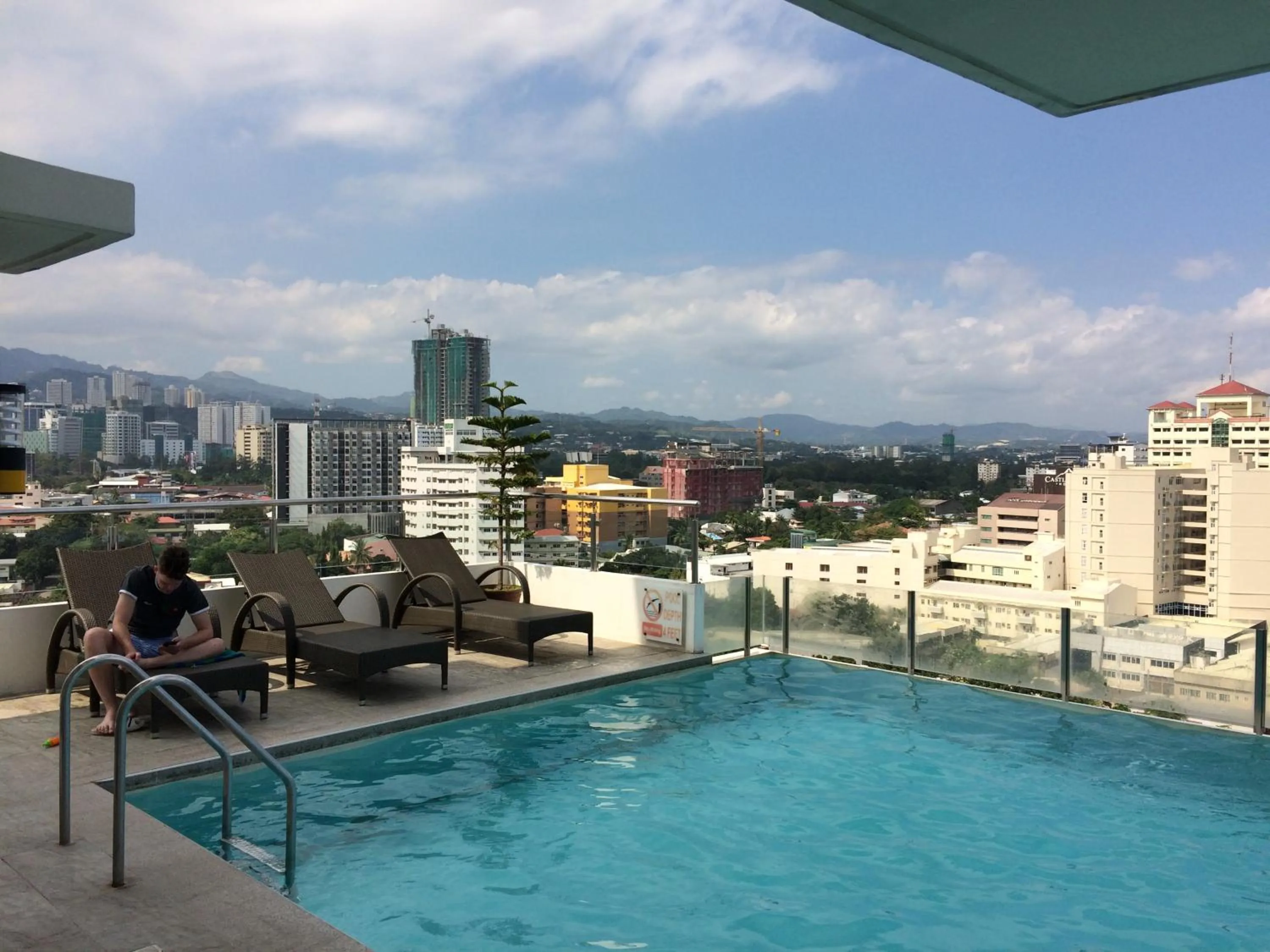 Pool view in Mabolo Garden Flats