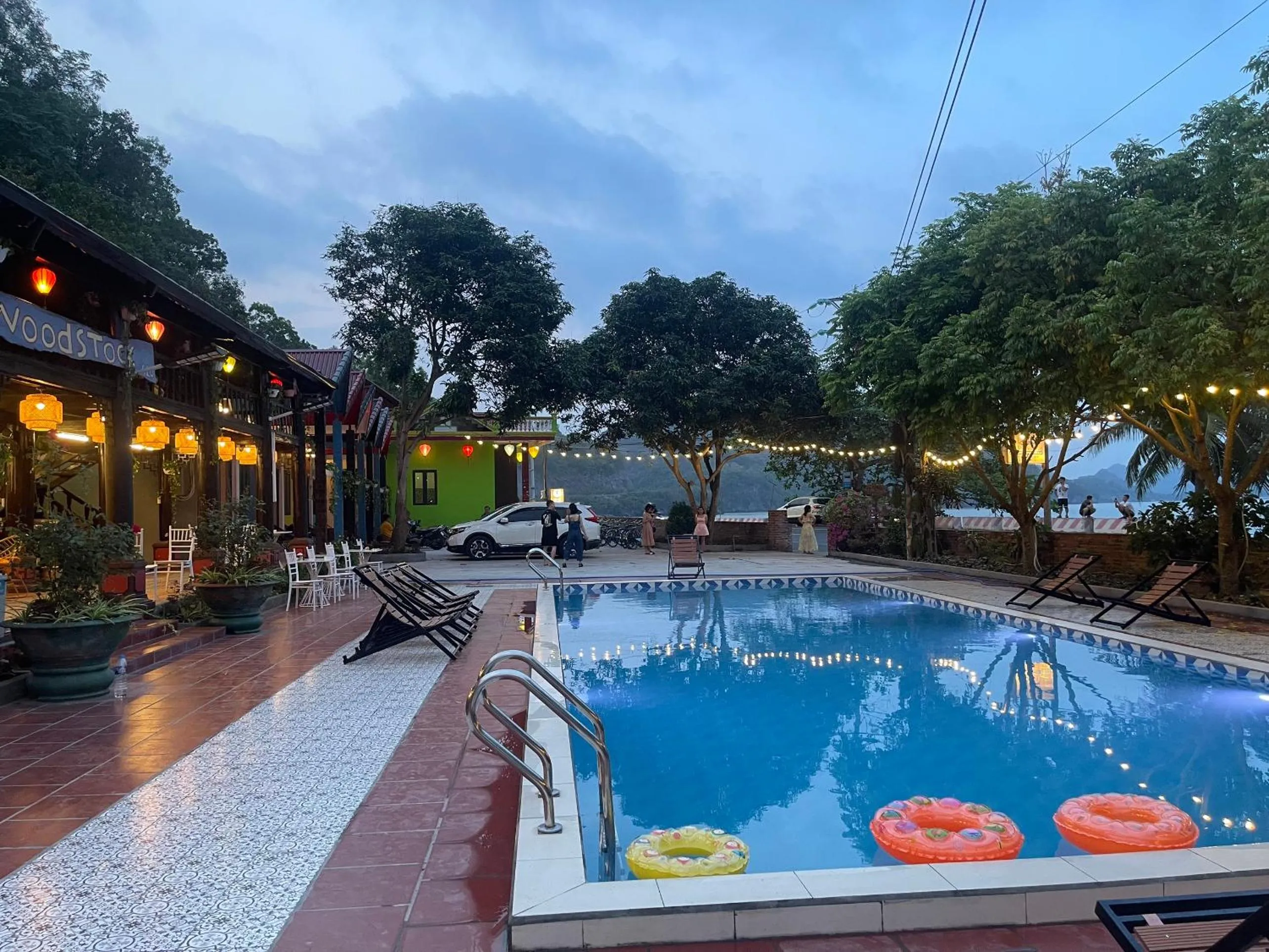 Swimming pool in Cat Ba SOL Beach