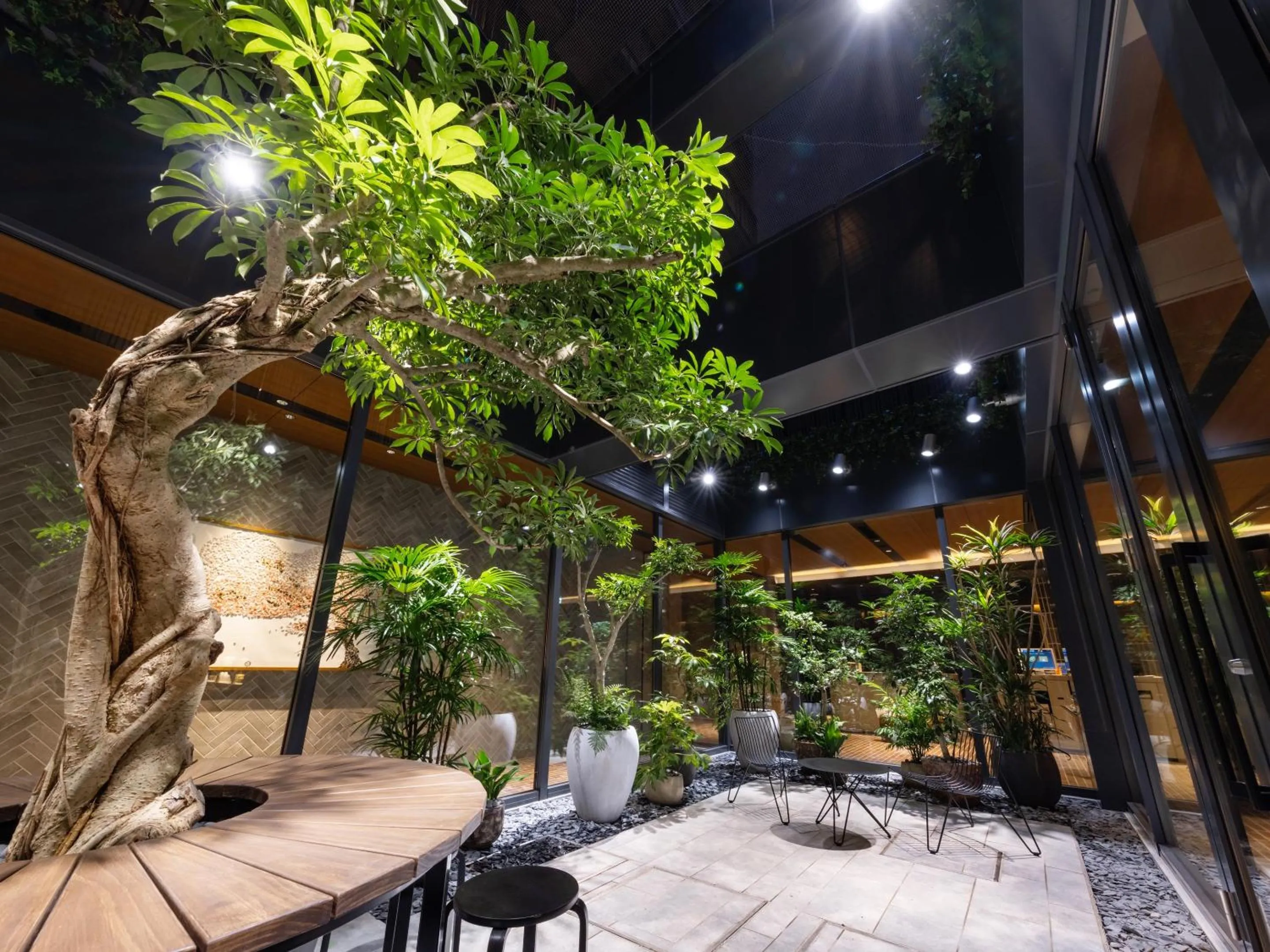 Inner courtyard view in &Here TOKYO UENO