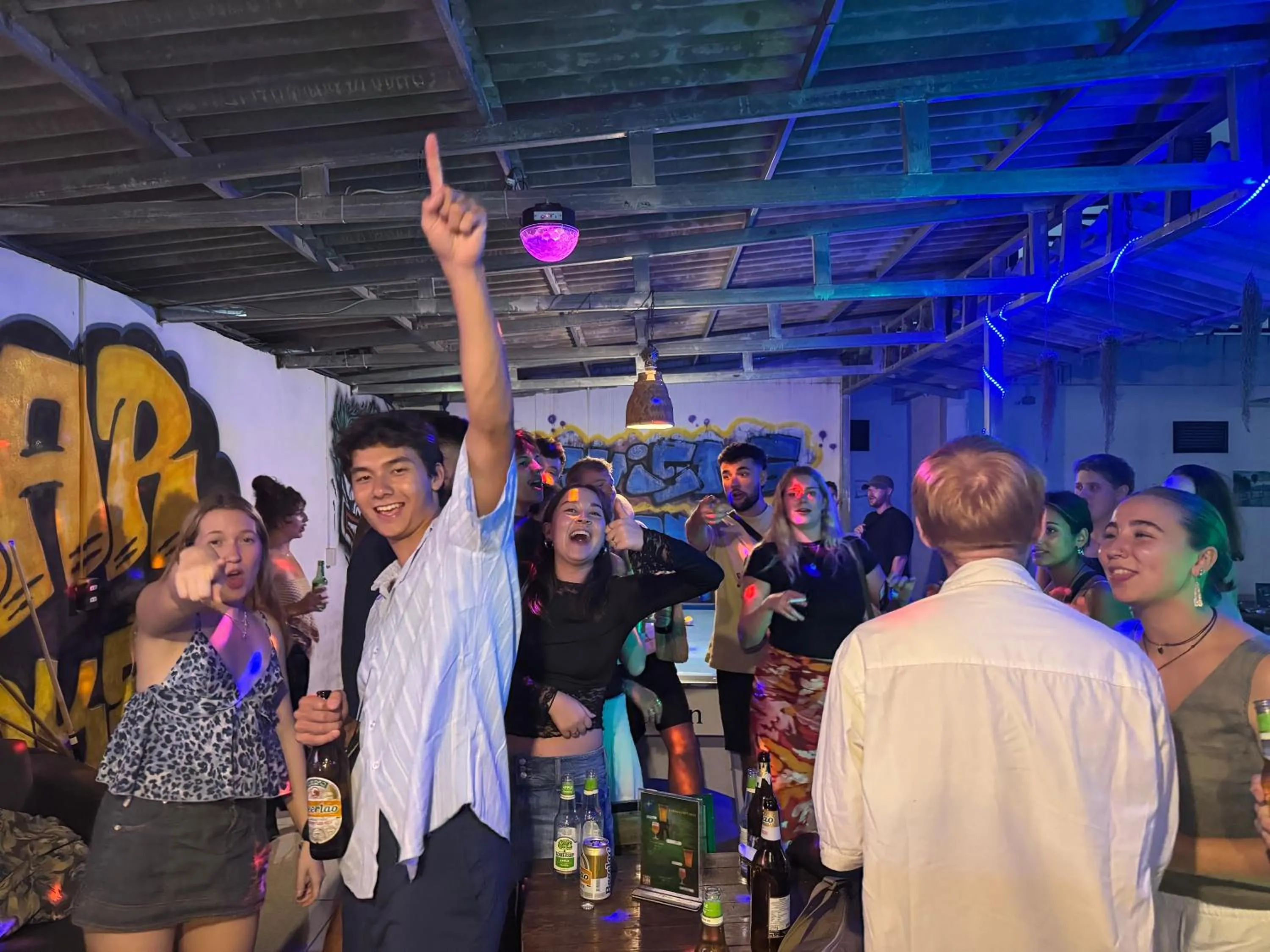 People in Vang Vieng Backpackers Hostel