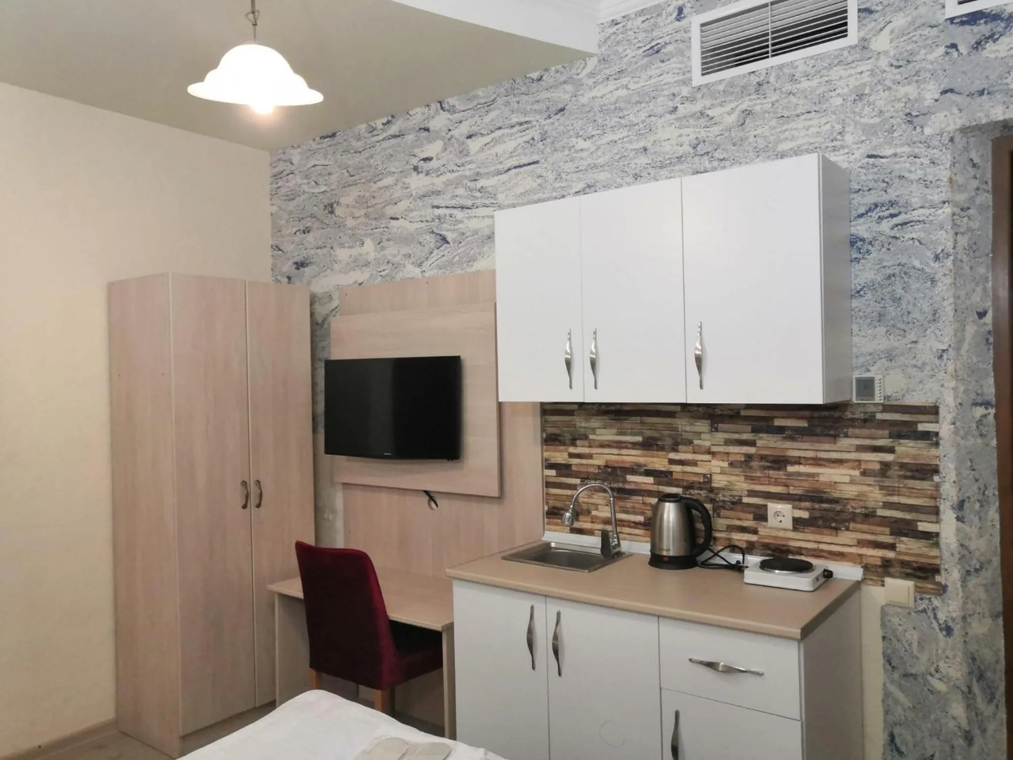 Kitchen or kitchenette in Hotel My Rose