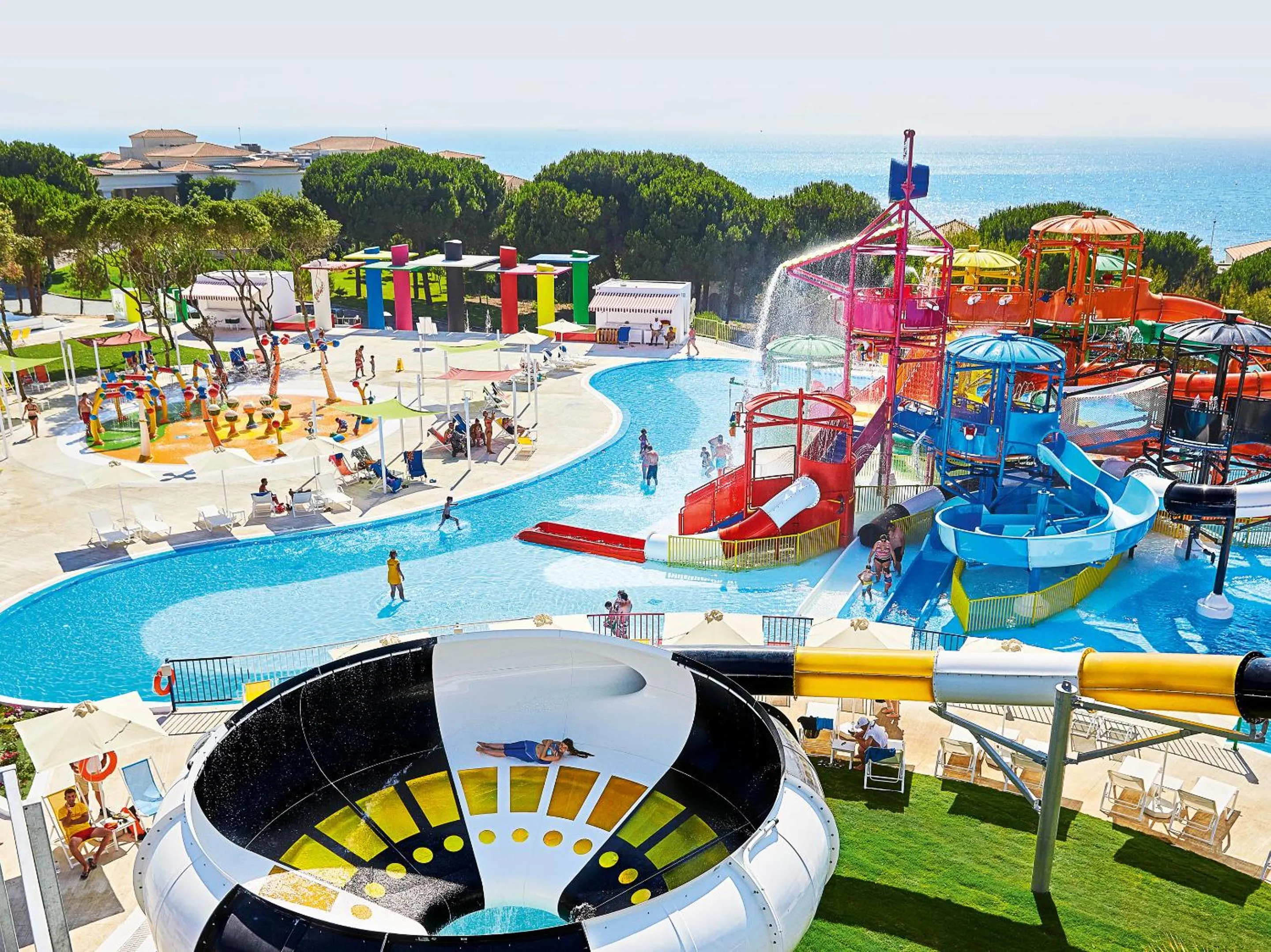 Aqua park in Grecotel LUXME Palms at Riviera Olympia & Aqua Park