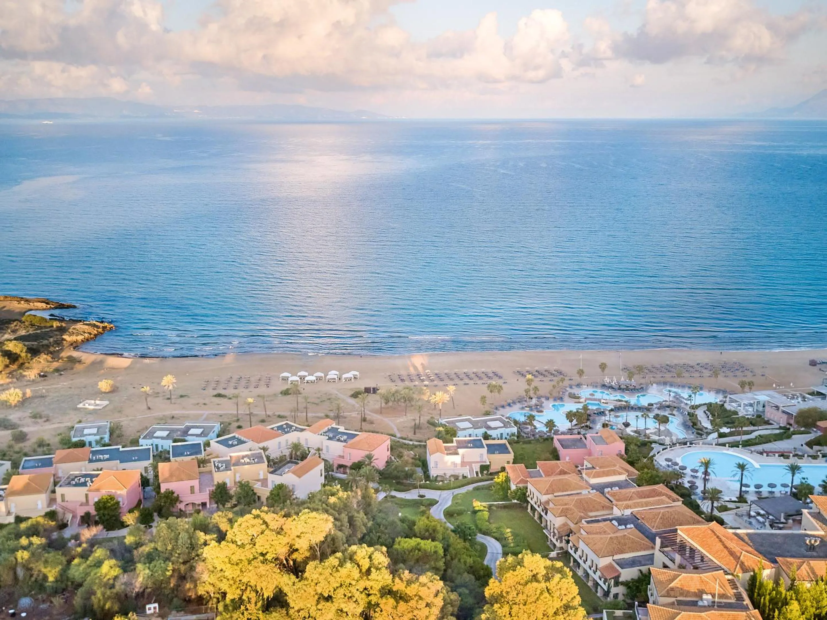 Bird's eye view in Grecotel LUXME Palms at Riviera Olympia & Aqua Park