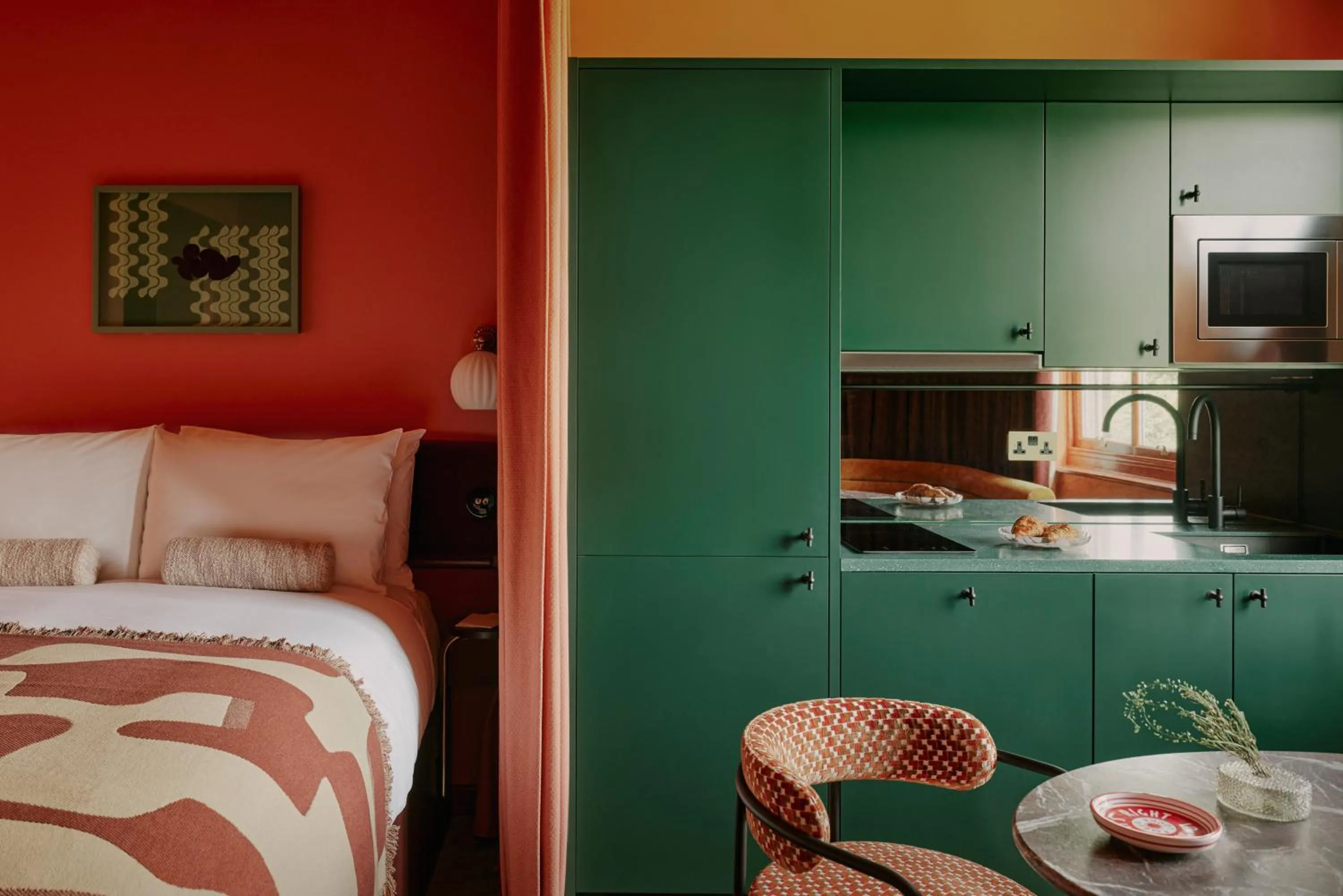 Bedroom, Bed in Ember Locke Kensington