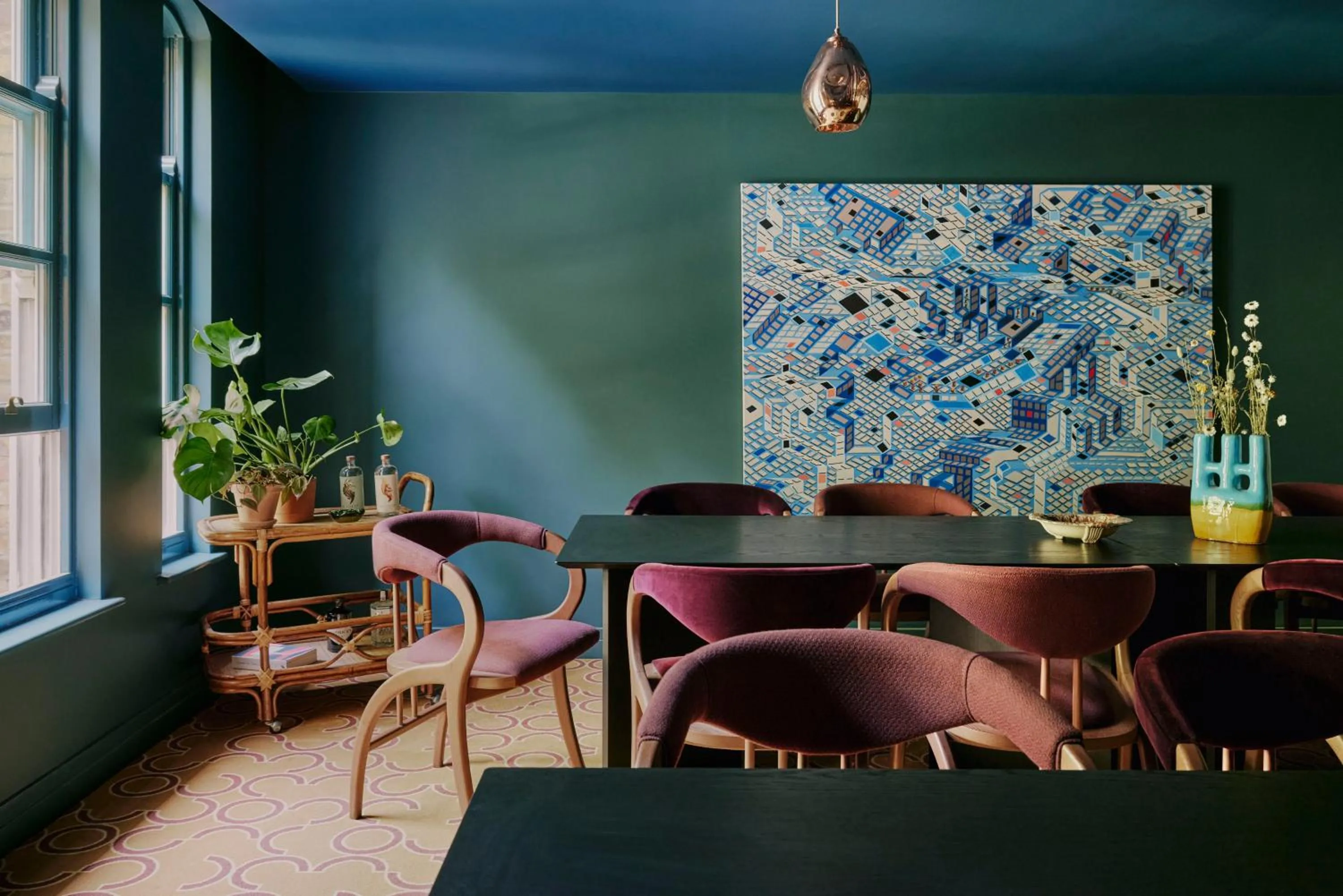 Decorative detail in Ember Locke Kensington