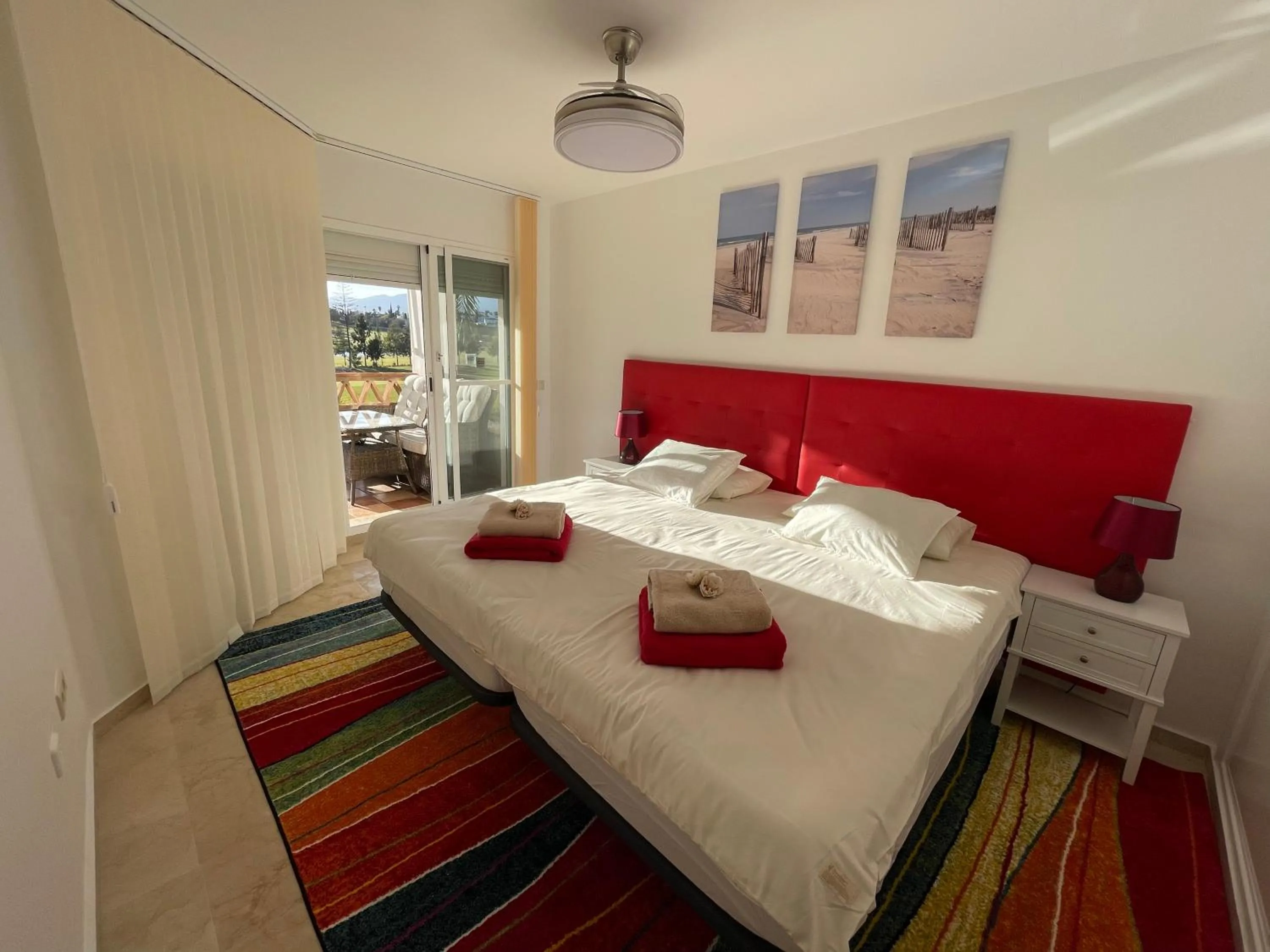 Bed in Sunset apartment, front line Mijas Golf