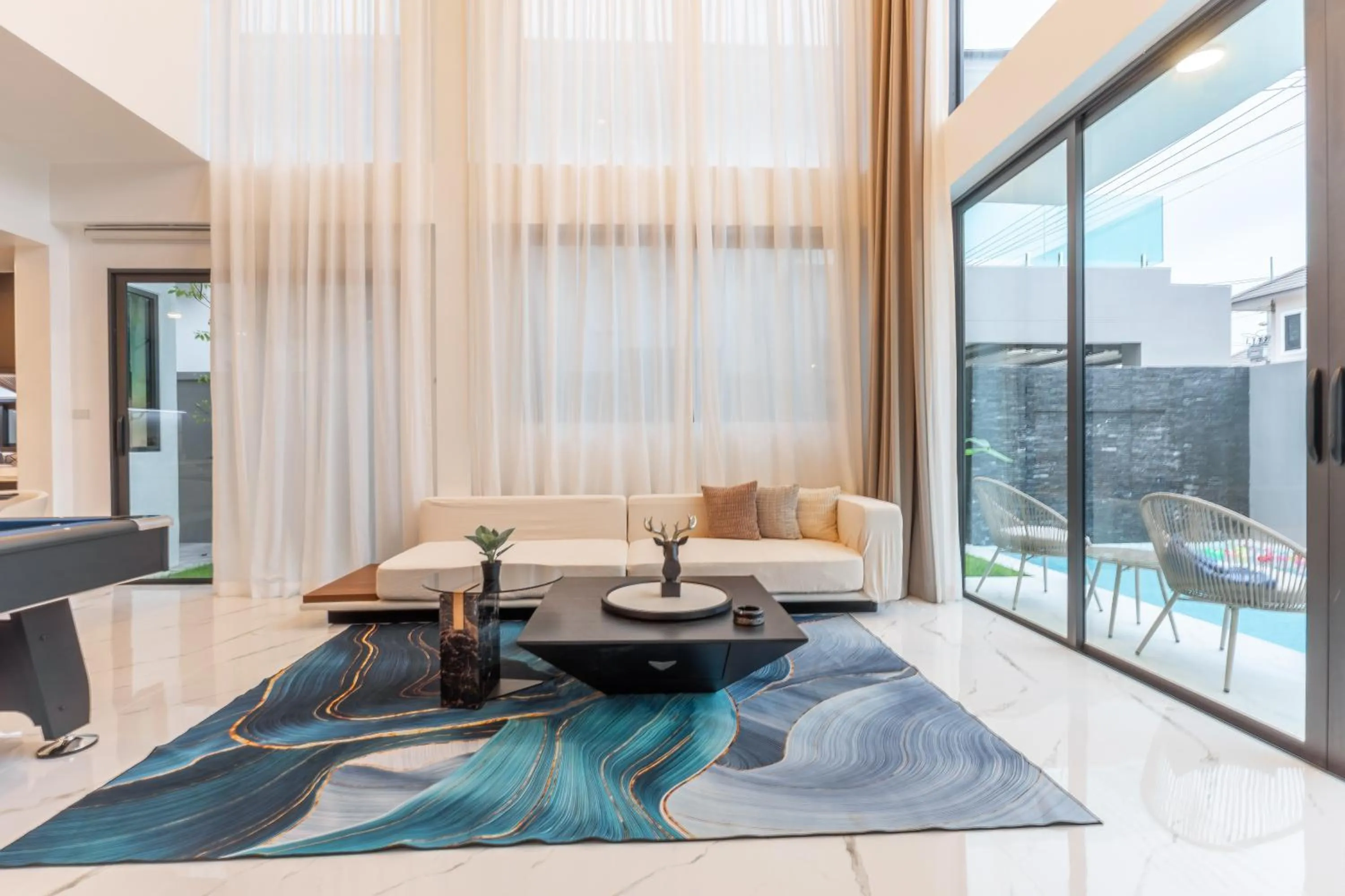 Living room, Bed in Southern Peak Pool Villa Huay Yai Pattaya