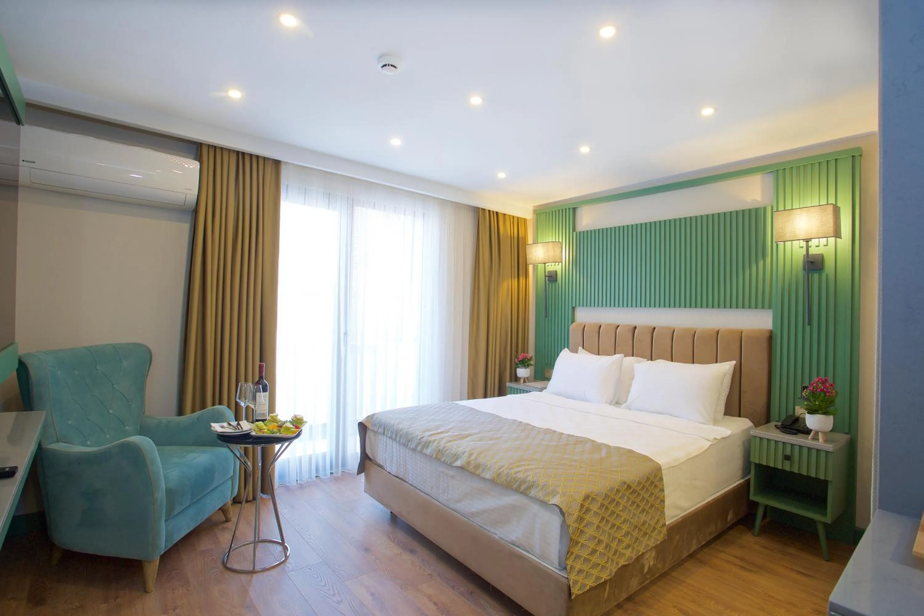 Bed in Çanakkale Bosphorus Port Aspen Hotel