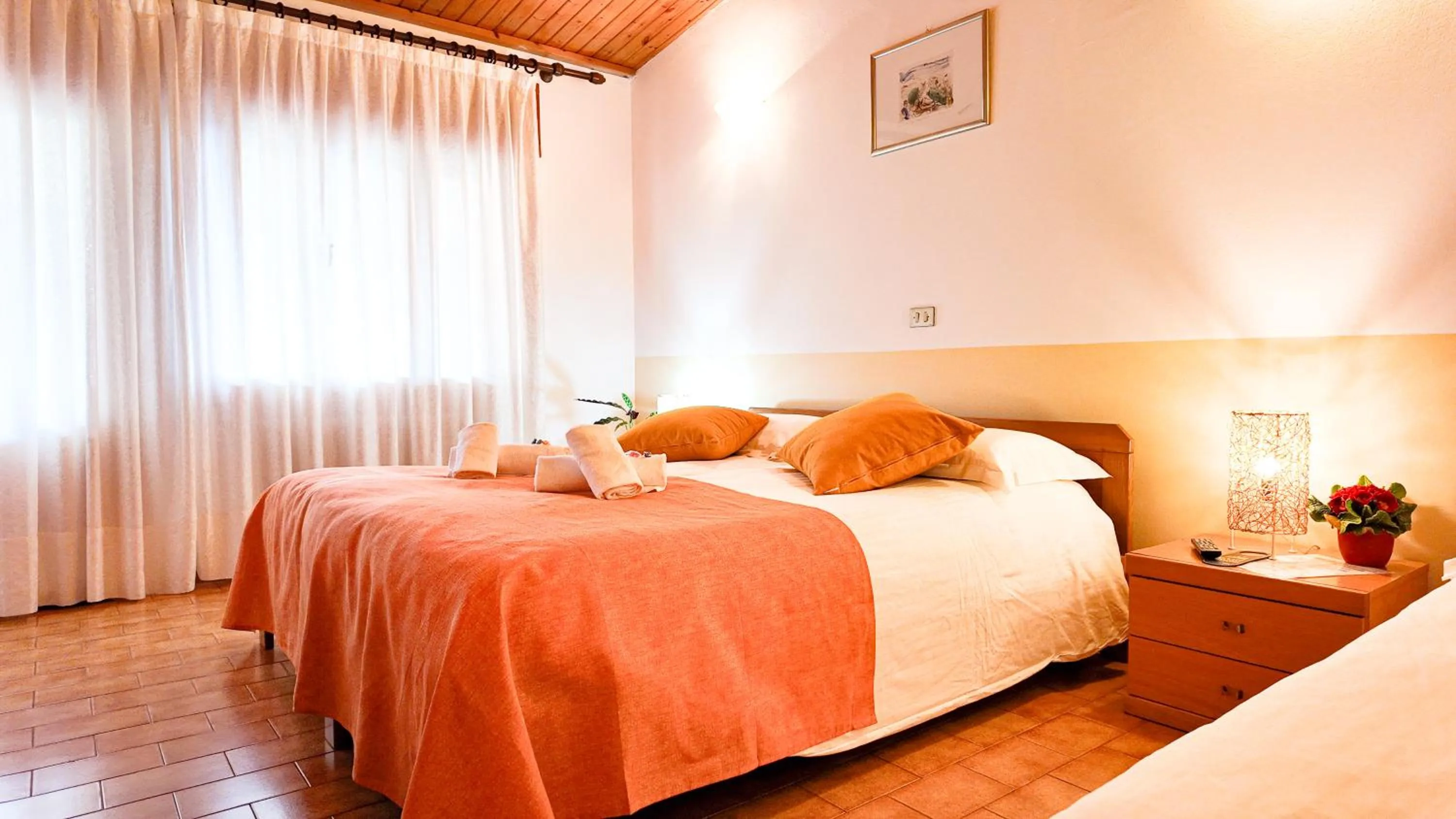 Bedroom, Bed in Albergo Dalla Mena