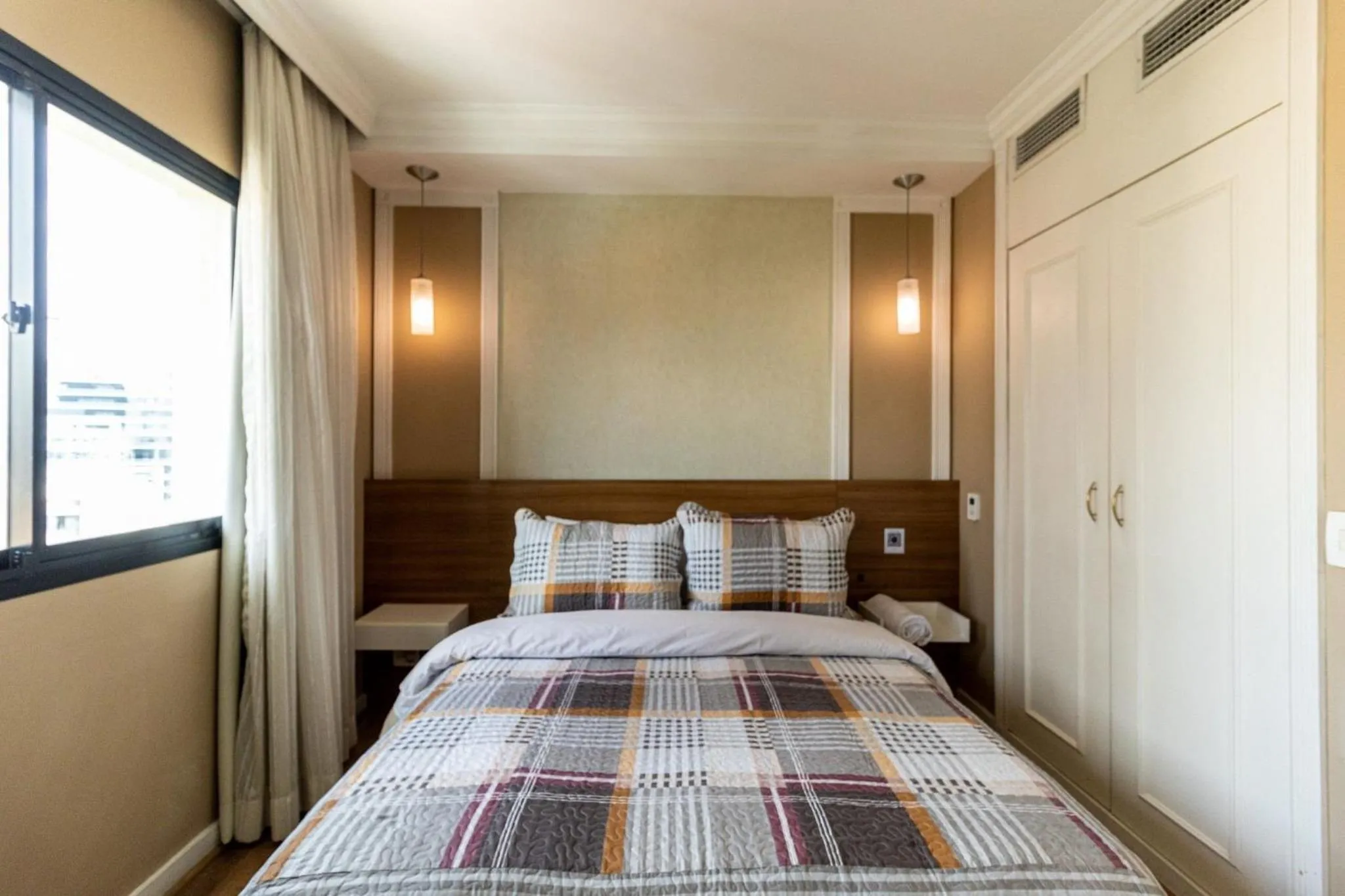 View (from property/room), Bed in Kaza Noah The Universe Paulista Bela Vista