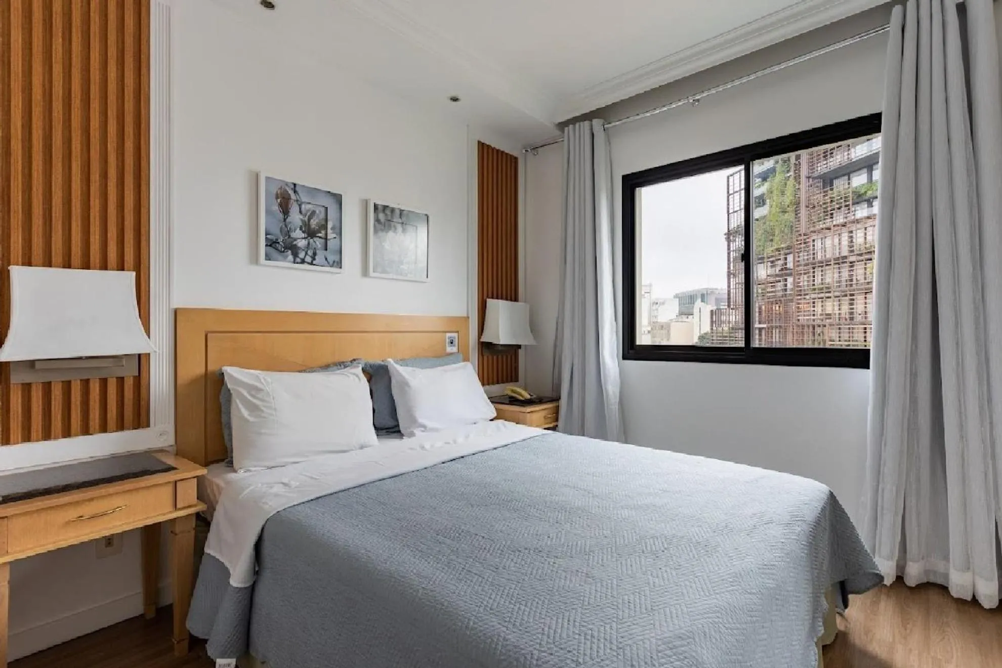 View (from property/room), Bed in Kaza Noah The Universe Paulista Bela Vista