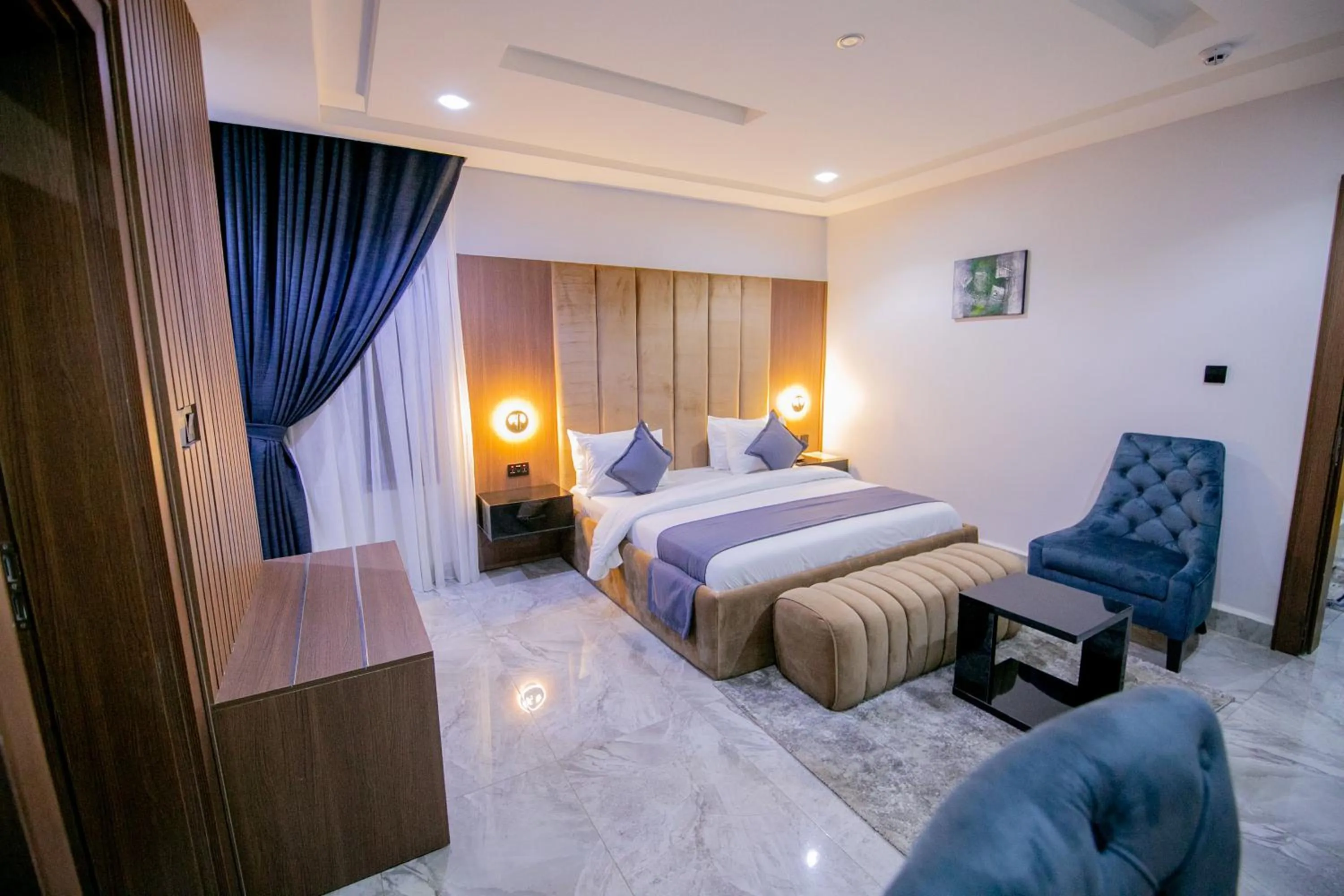Bed in Tranquila Hotels and Suites Abuja