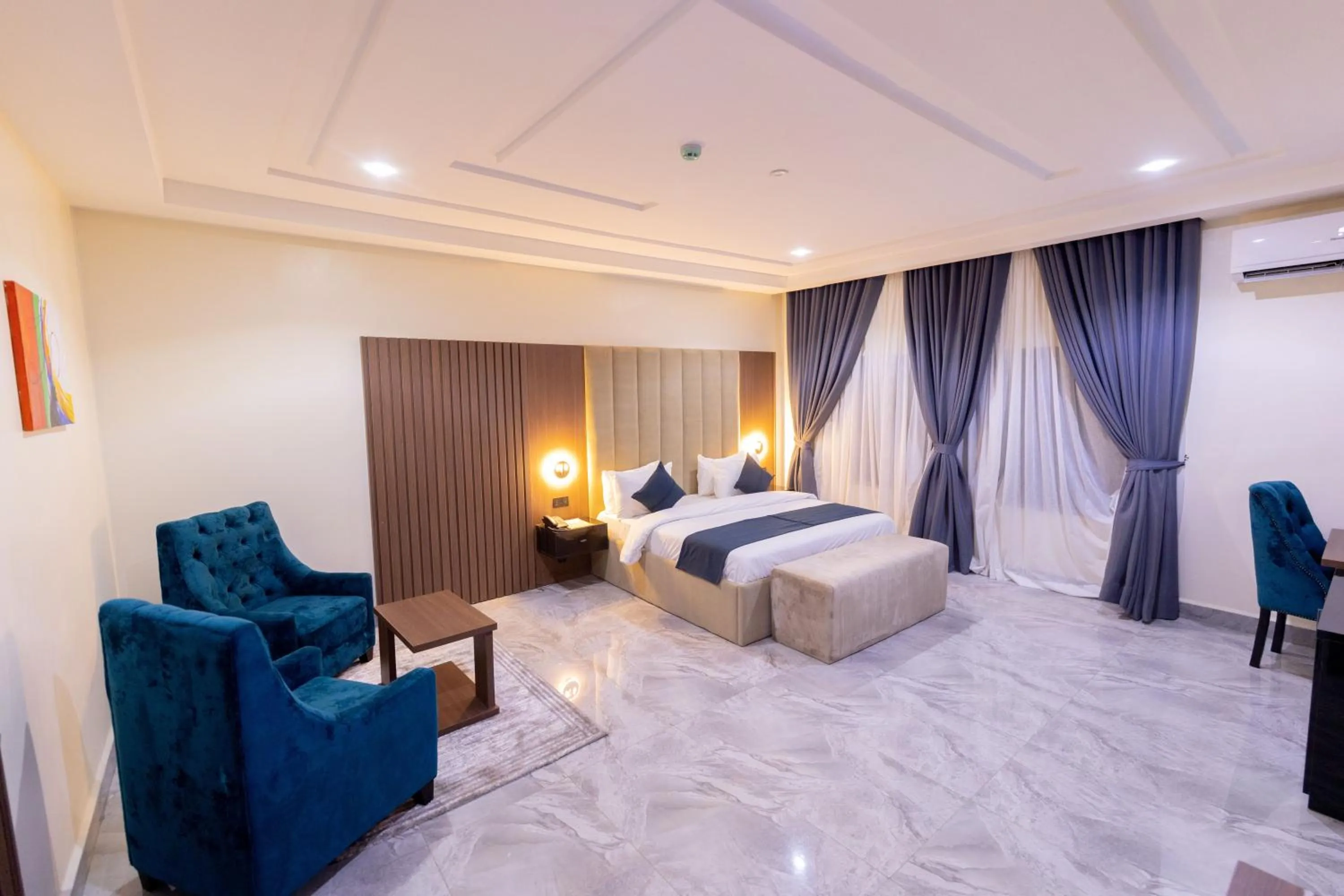 Bed in Tranquila Hotels and Suites Abuja