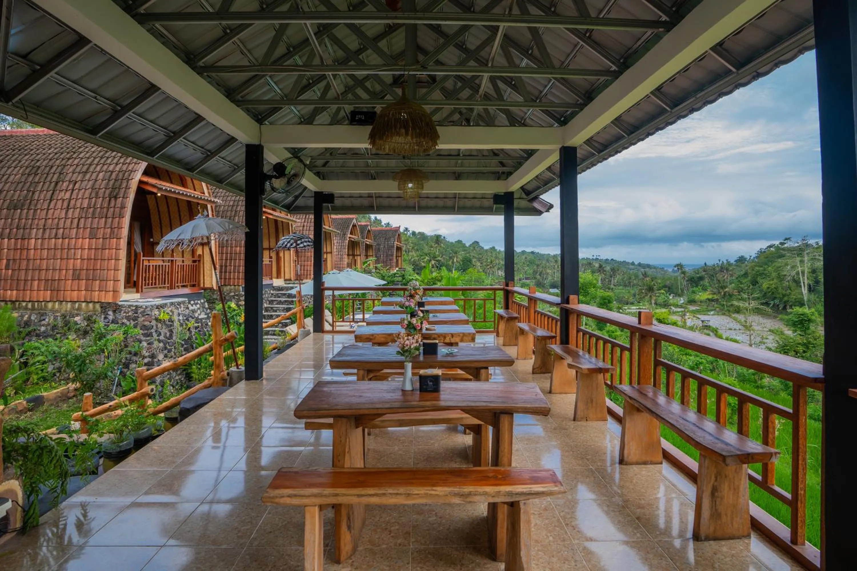 Patio in Lumbung Seraya Villa