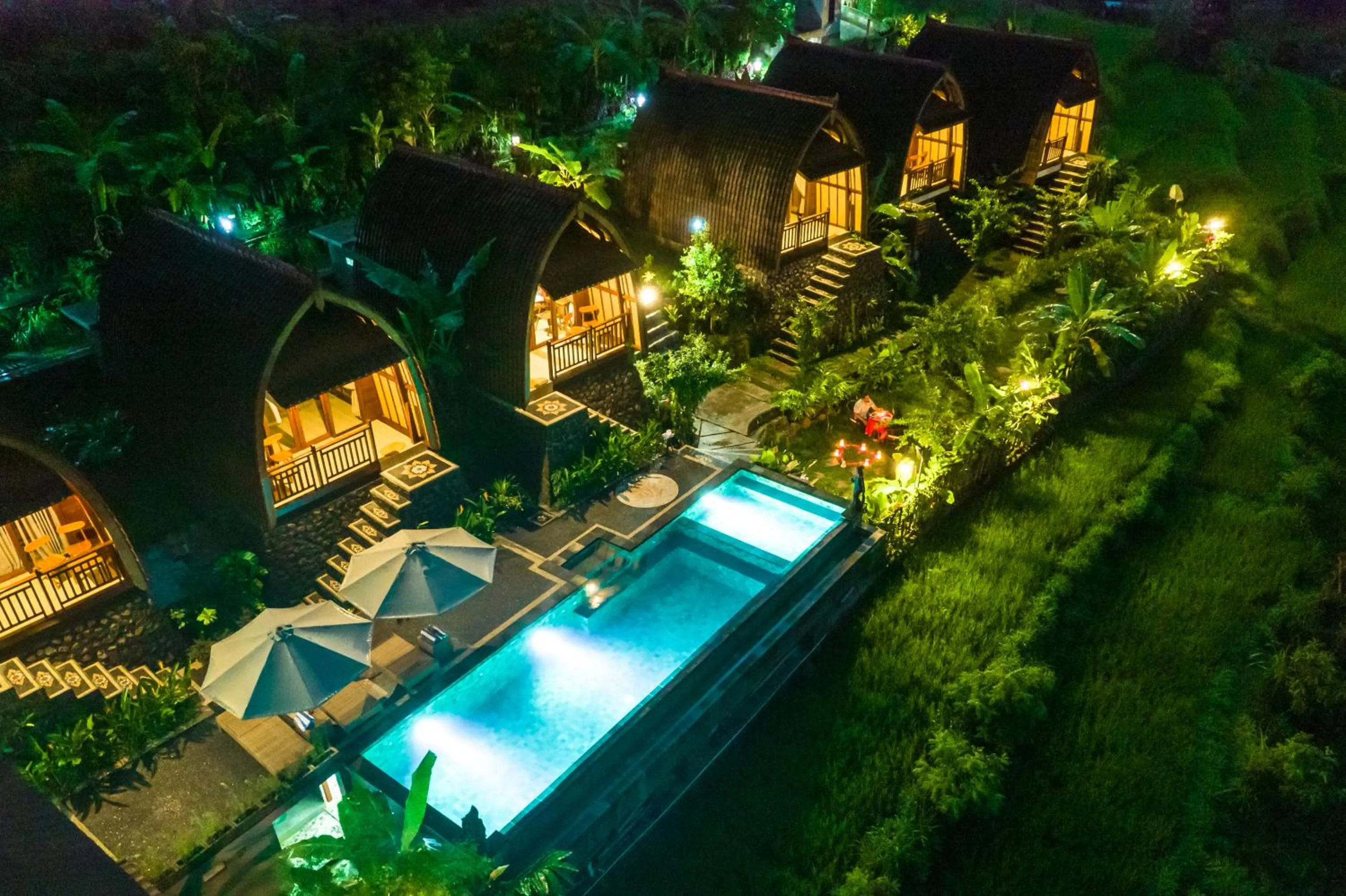 Night in Lumbung Seraya Villa