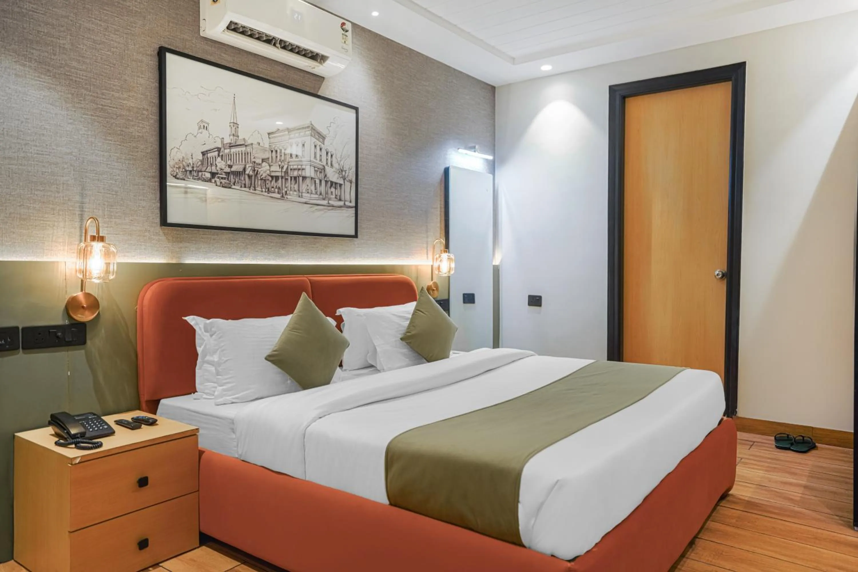 Bed in Hotel Highway Greens Near VR Punjab Mall Airport Road Mohali Chandigarh