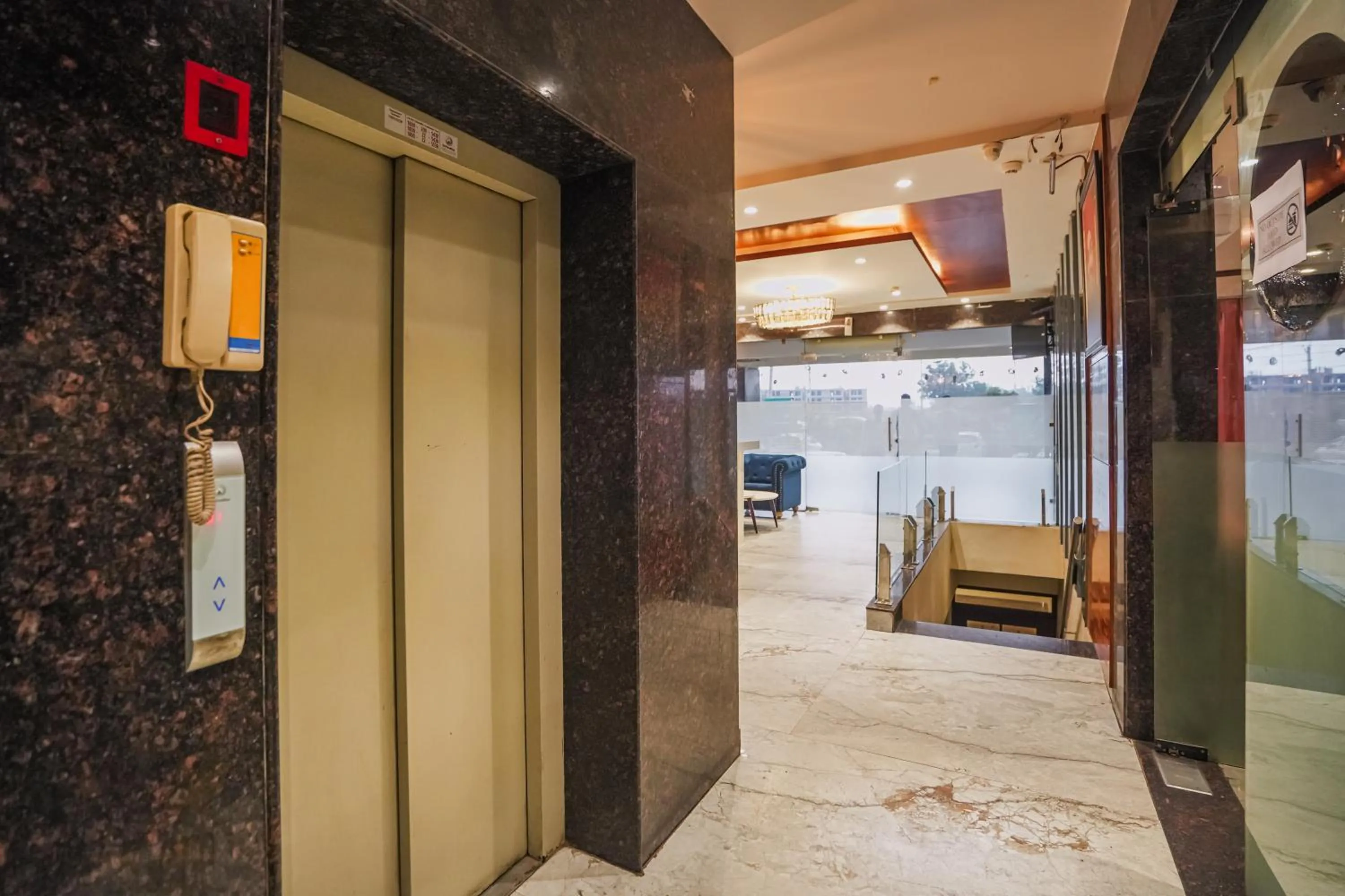 elevator in Hotel Highway Greens Near VR Punjab Mall Airport Road Mohali Chandigarh
