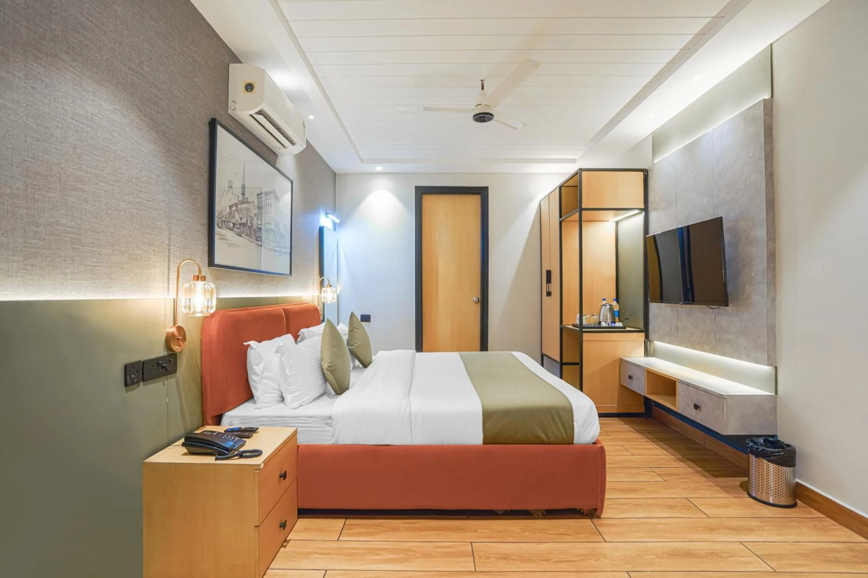 Bed in Hotel Highway Greens Near VR Punjab Mall Airport Road Mohali Chandigarh