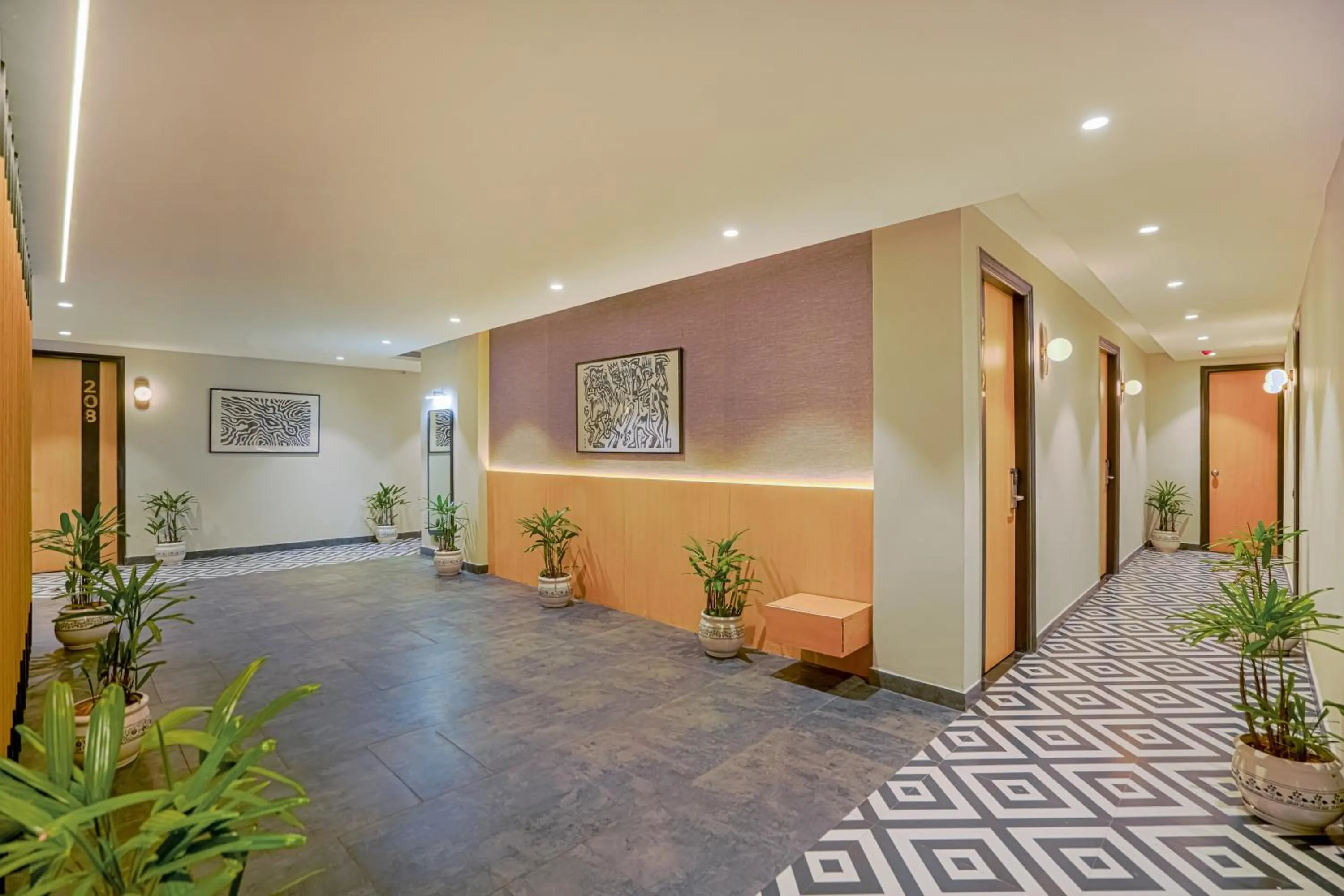 Lobby or reception in Hotel Highway Greens Near VR Punjab Mall Airport Road Mohali Chandigarh