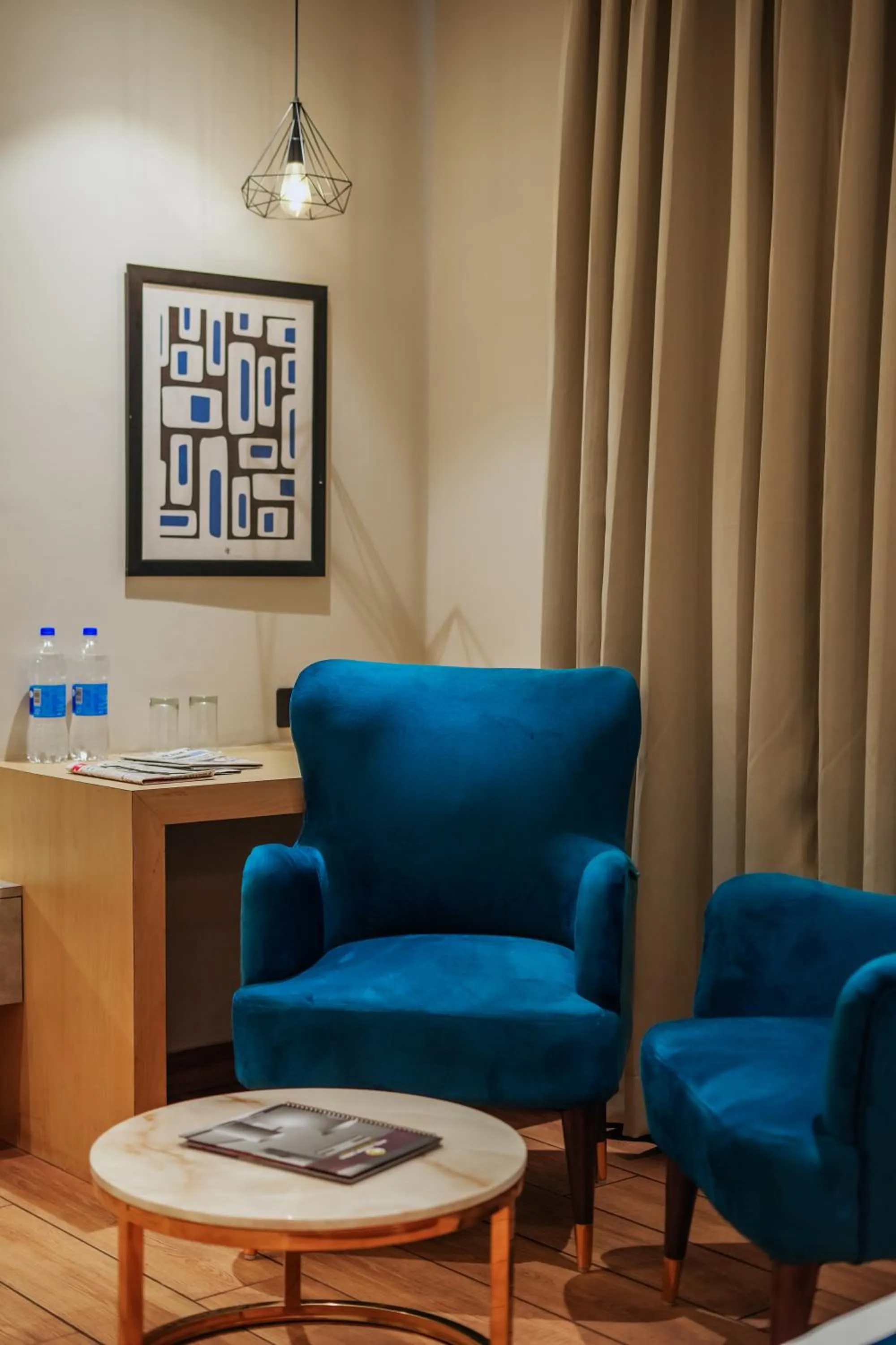 Seating area in Hotel Highway Greens Near VR Punjab Mall Airport Road Mohali Chandigarh