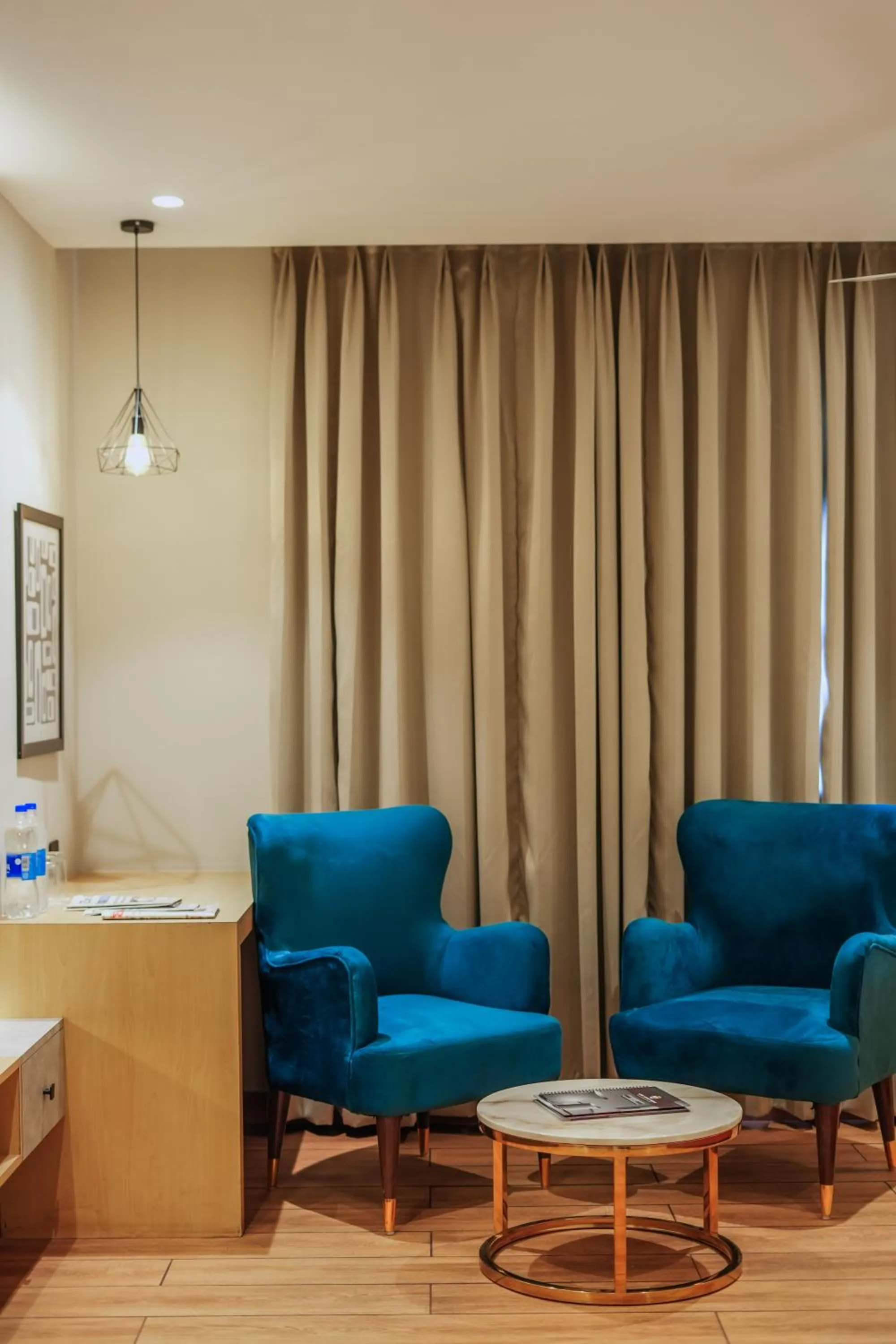 Seating area in Hotel Highway Greens Near VR Punjab Mall Airport Road Mohali Chandigarh