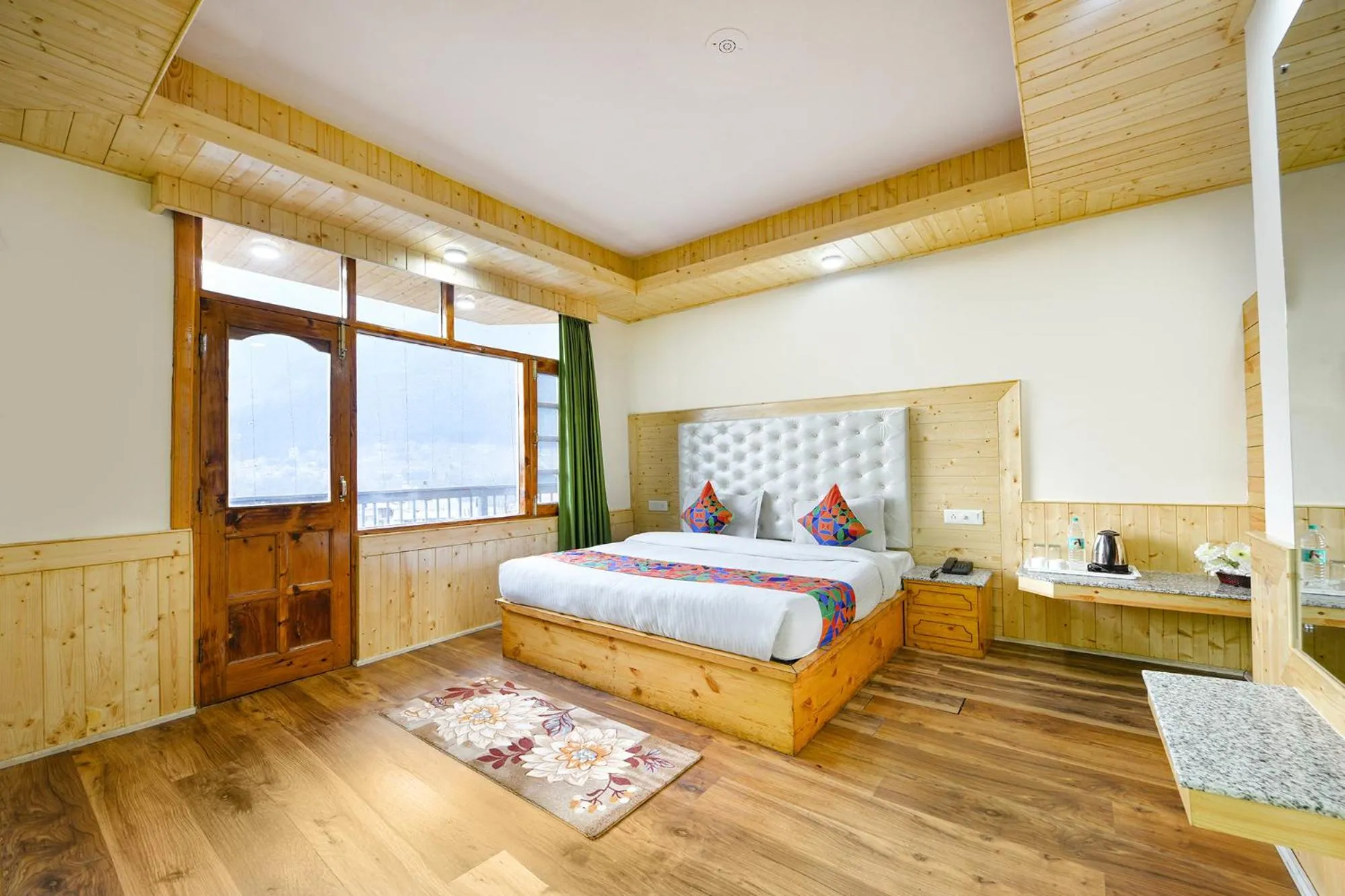 Bed in FabHotel Rigzin Nest Cottage