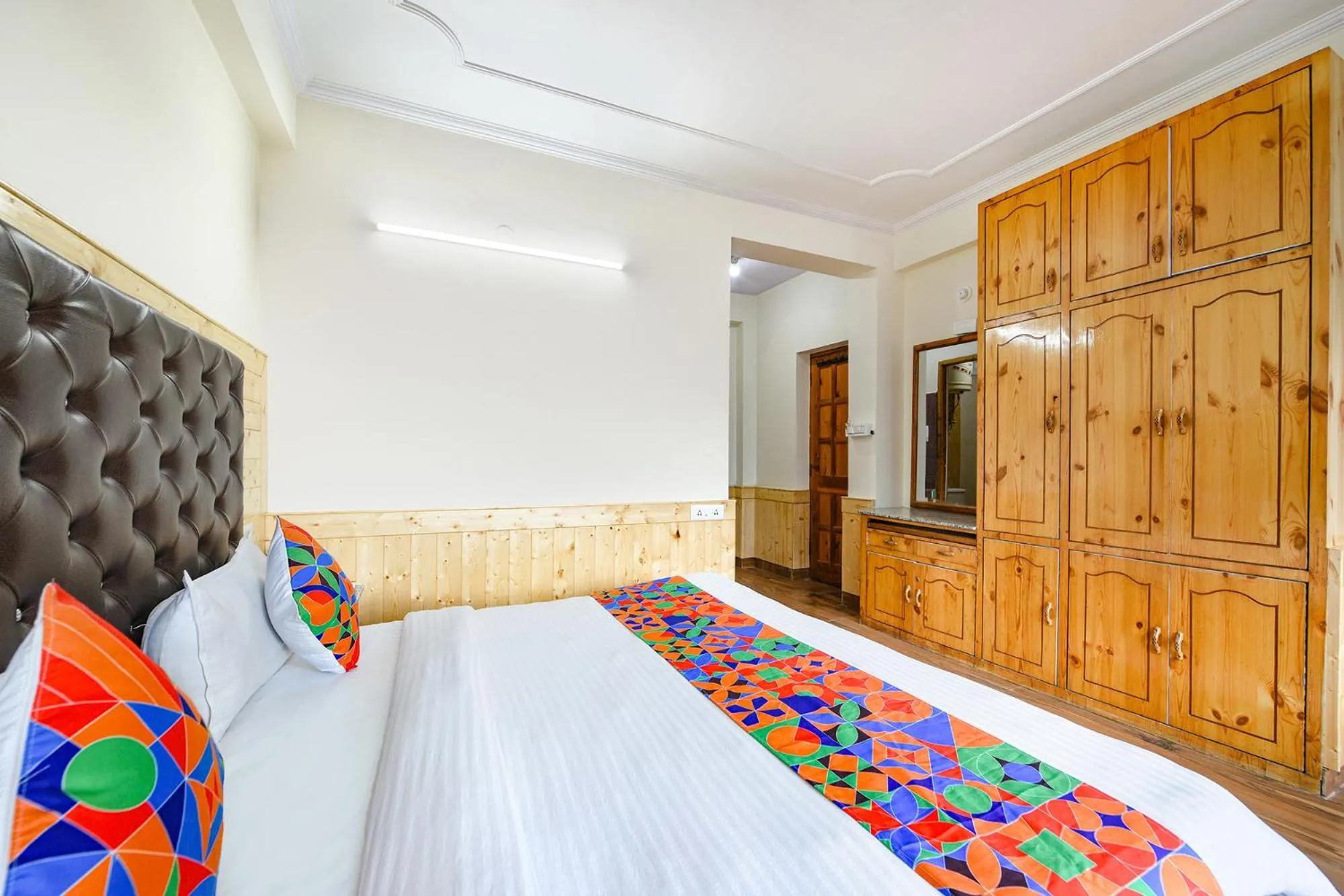 Bed in FabHotel Rigzin Nest Cottage