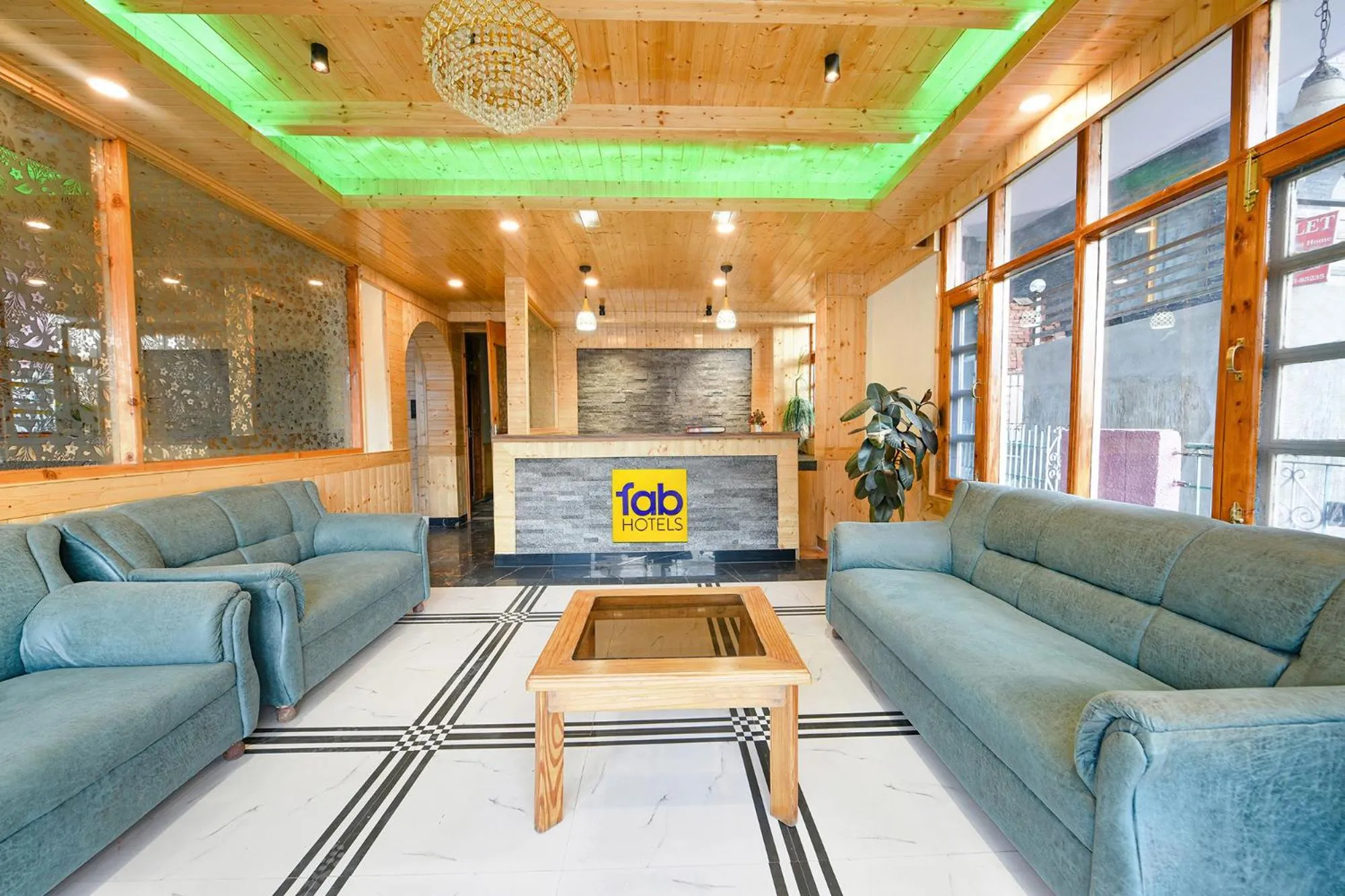 Lobby or reception in FabHotel Rigzin Nest Cottage