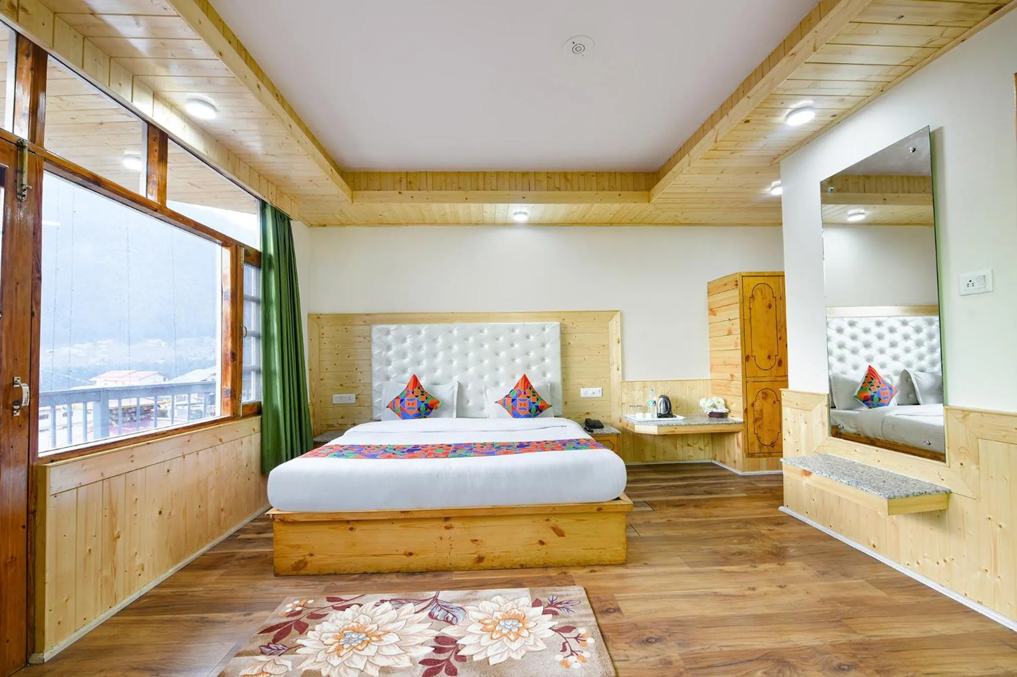 Bed in FabHotel Rigzin Nest Cottage